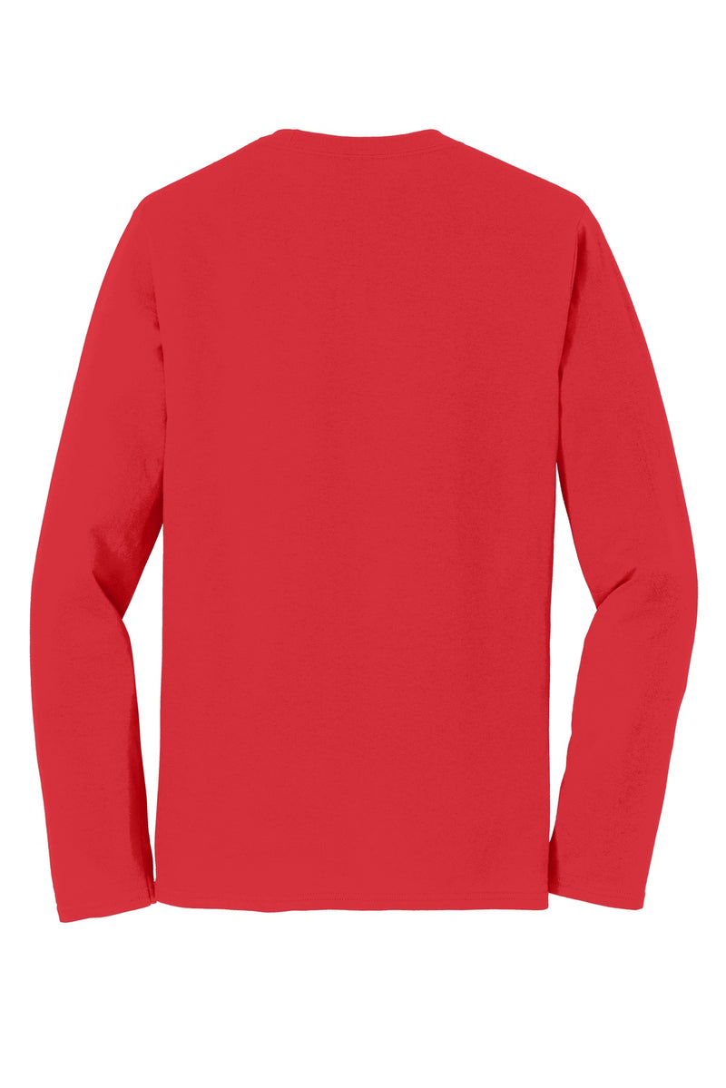 Port & Co Long Sleeve Fan Favorite Tee - Bright Red