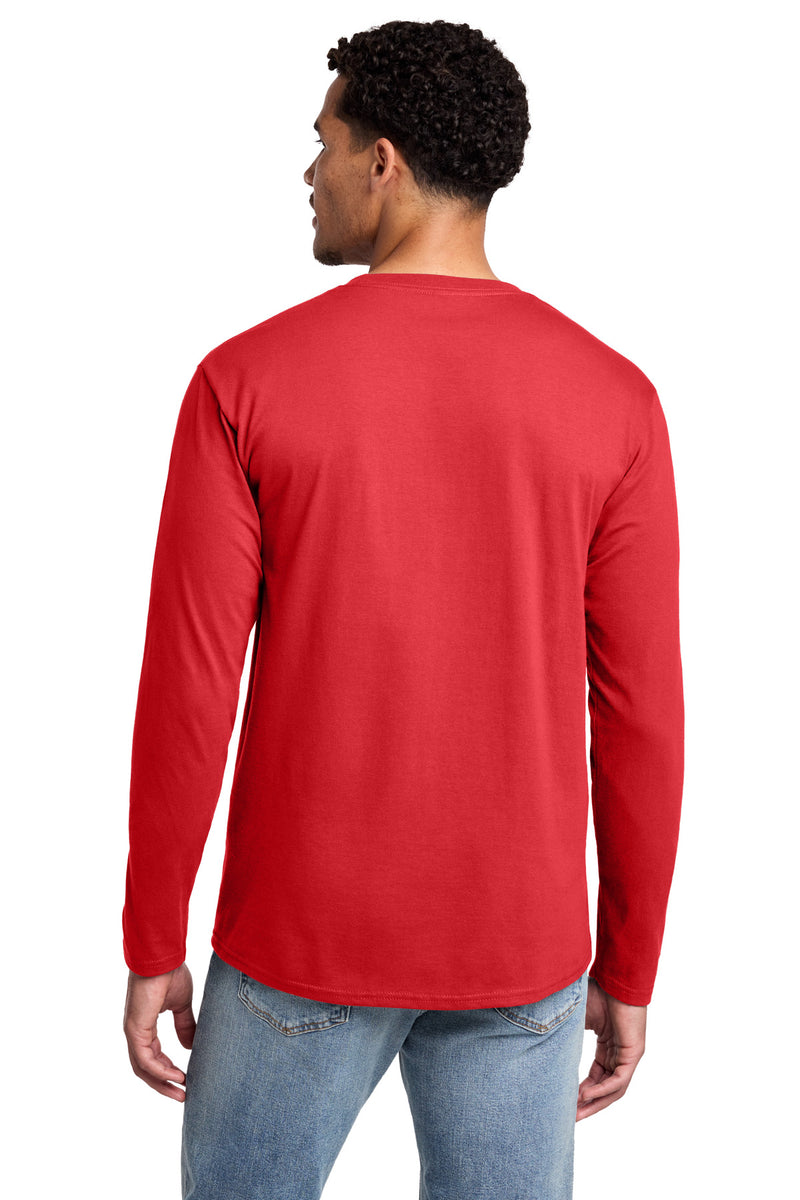 Port & Co Long Sleeve Fan Favorite Tee - Bright Red