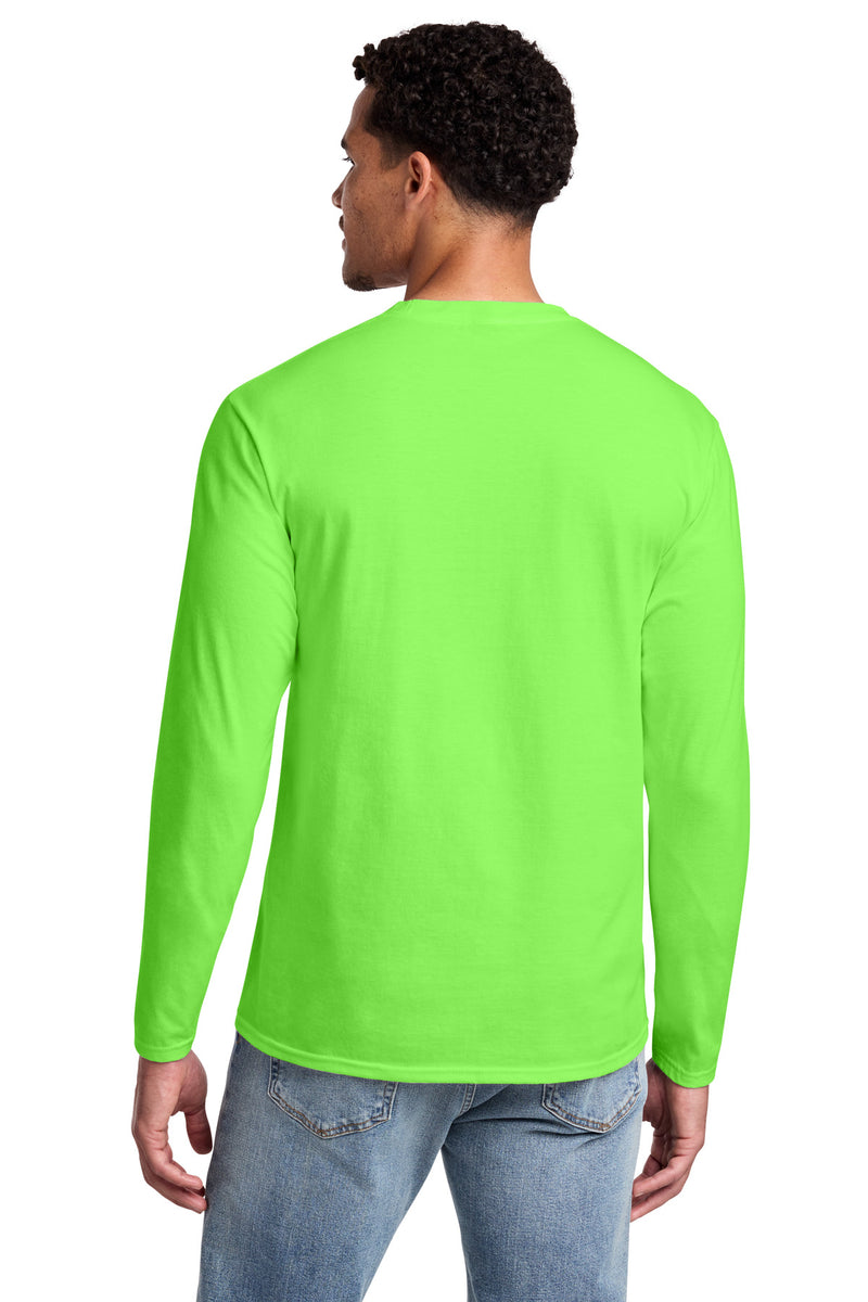 Port & Co Long Sleeve Fan Favorite Tee - Flash Green