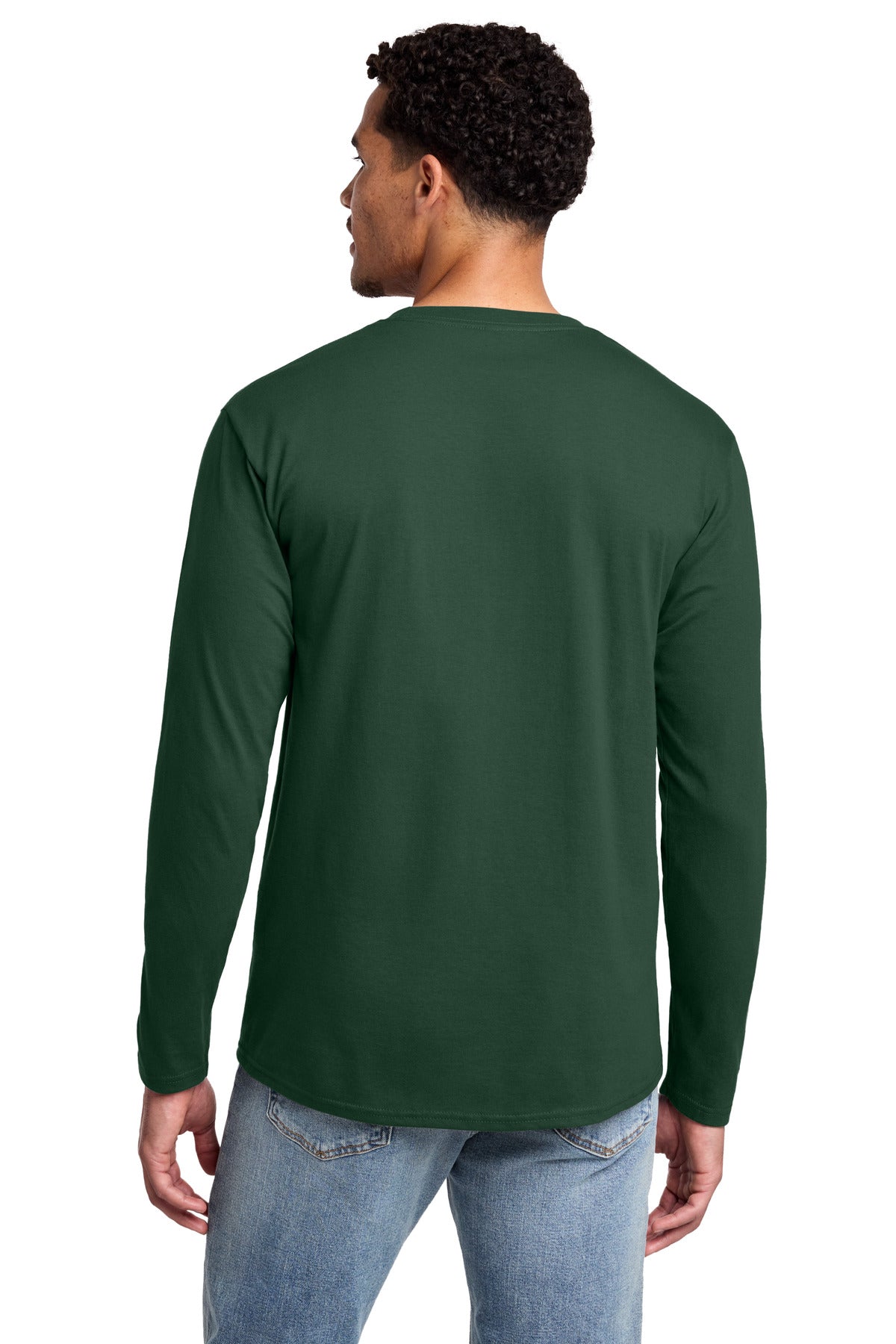 Port & Co Long Sleeve Fan Favorite Tee - Forest Green