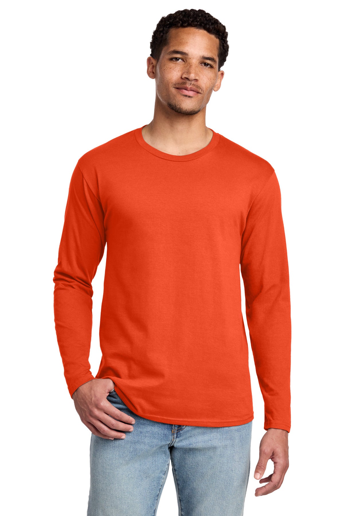 Port & Co Long Sleeve Fan Favorite Tee - Orange