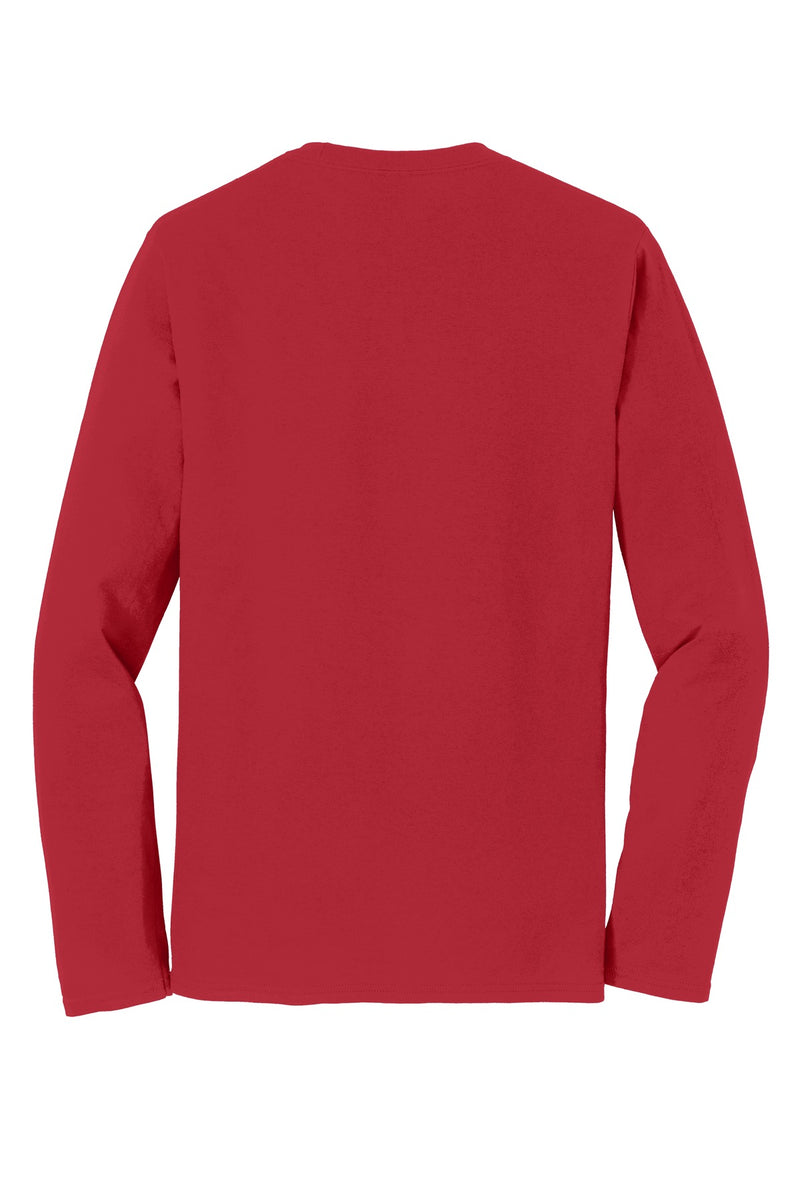 Port & Co Long Sleeve Fan Favorite Tee - Team Cardinal