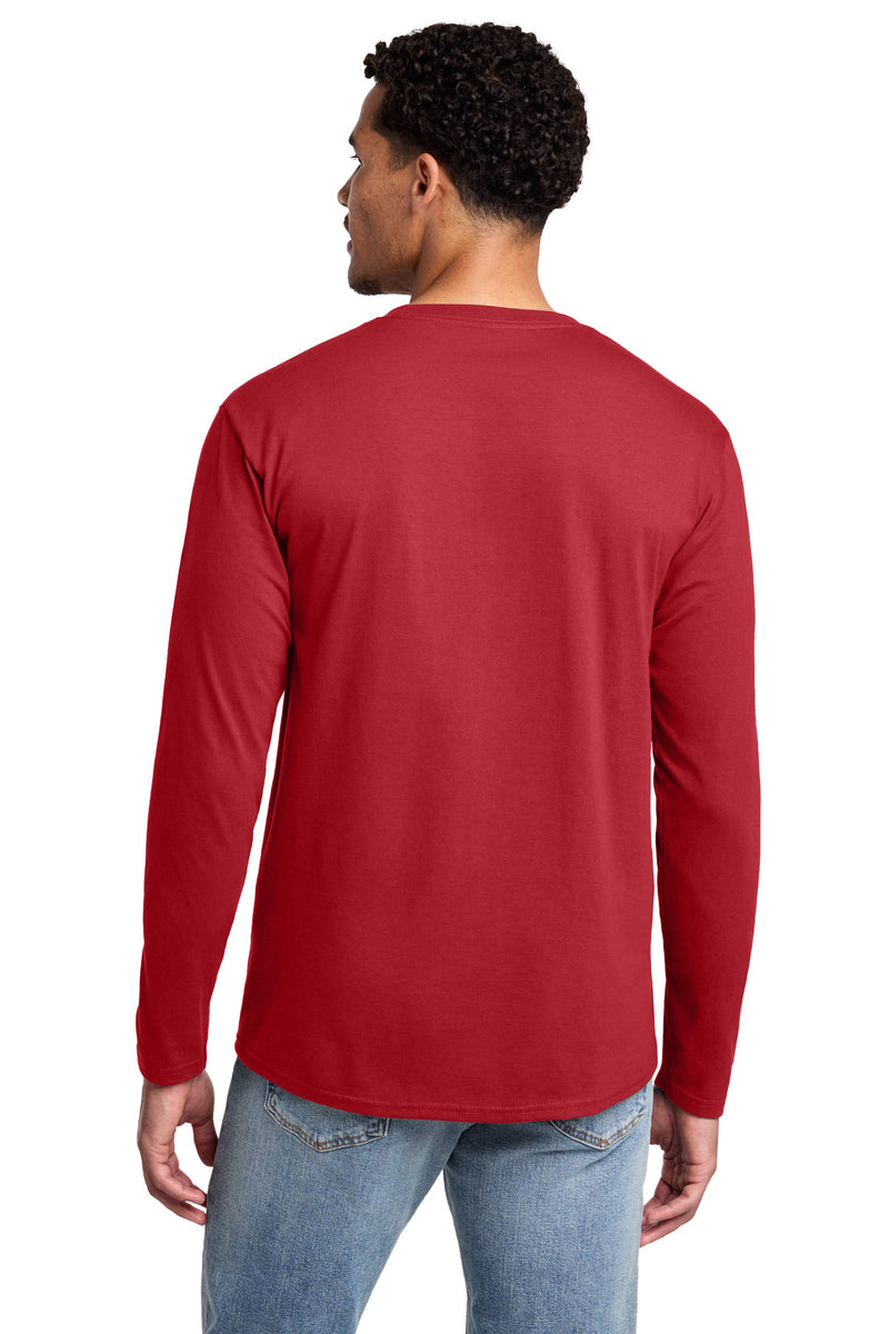 Port & Co Long Sleeve Fan Favorite Tee - Team Cardinal