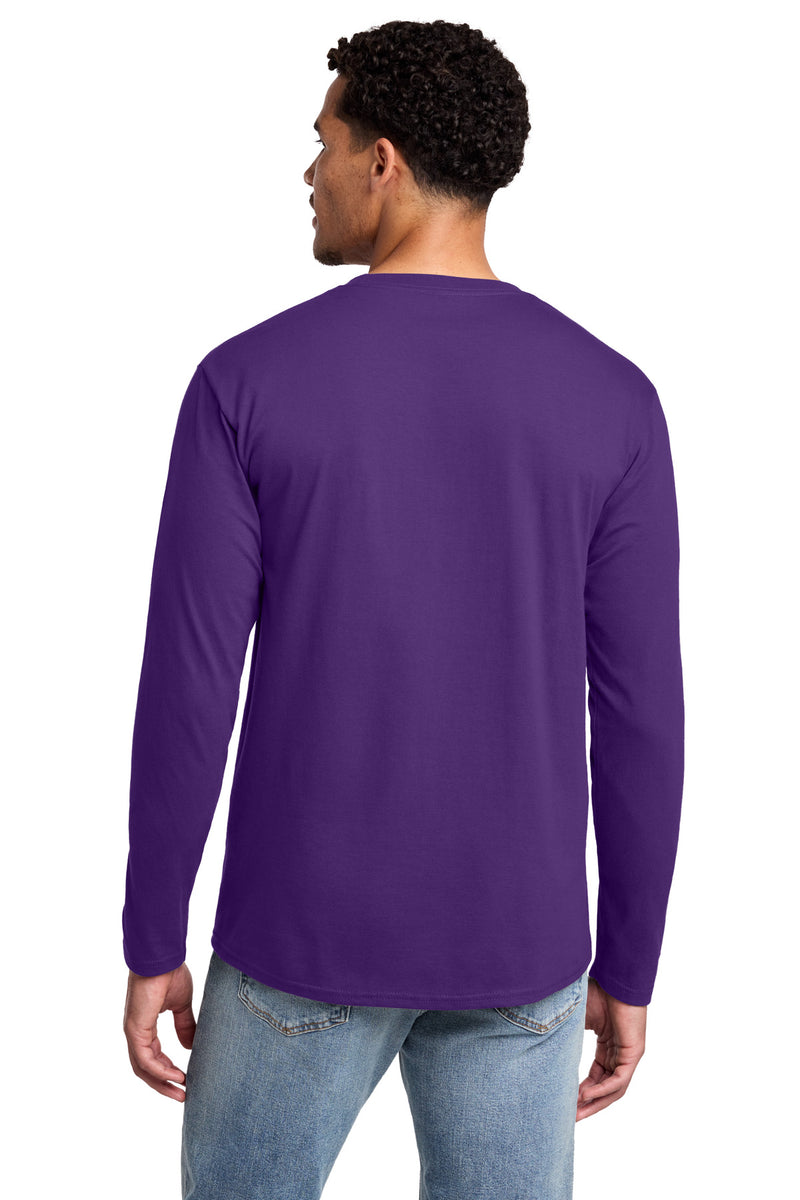 Port & Co Long Sleeve Fan Favorite Tee - Team Purple