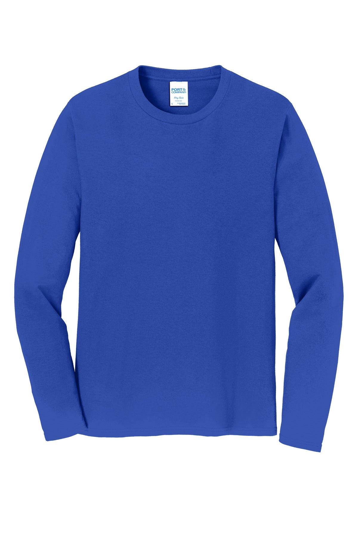 Port & Co Long Sleeve Fan Favorite Tee - True Royal