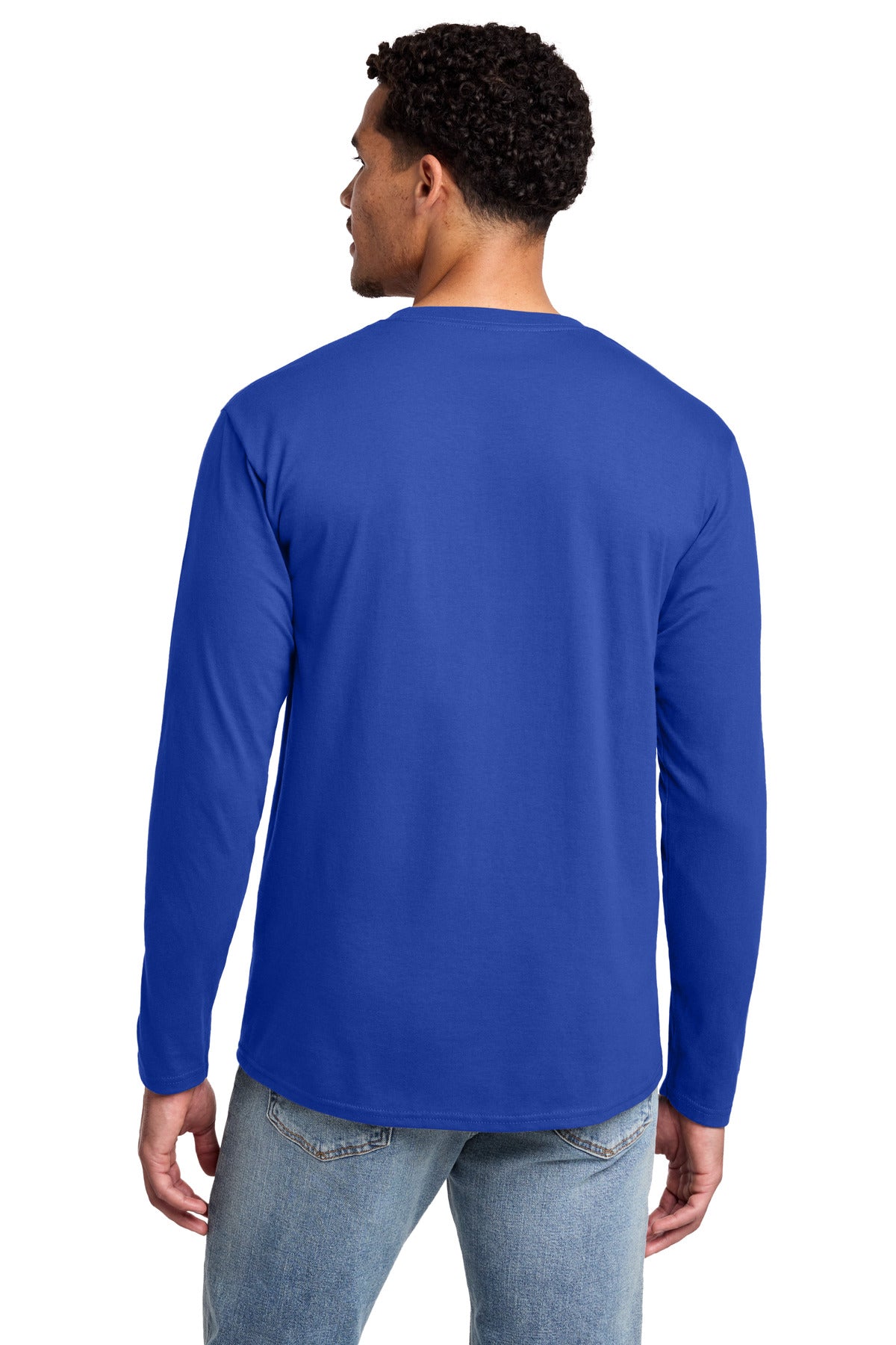 Port & Co Long Sleeve Fan Favorite Tee - True Royal