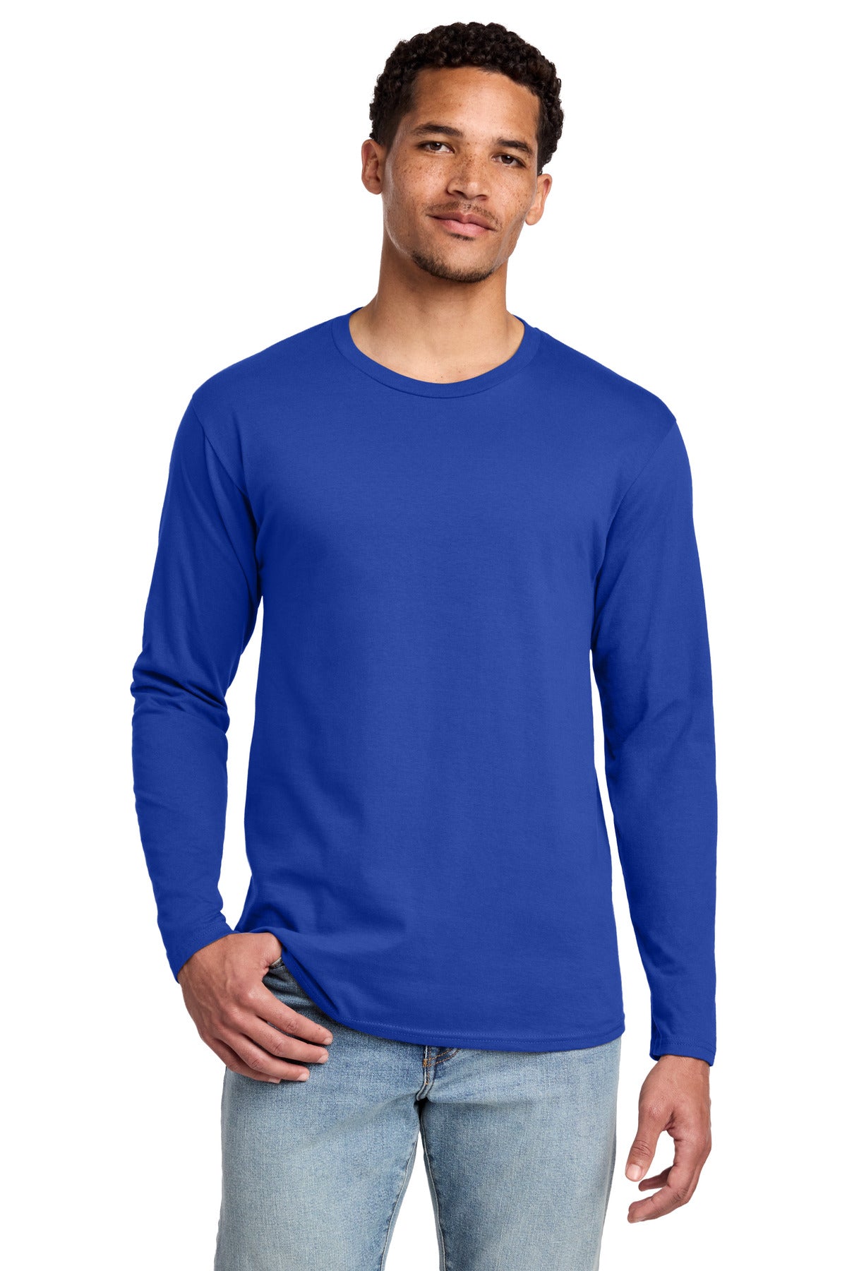Port & Co Long Sleeve Fan Favorite Tee - True Royal