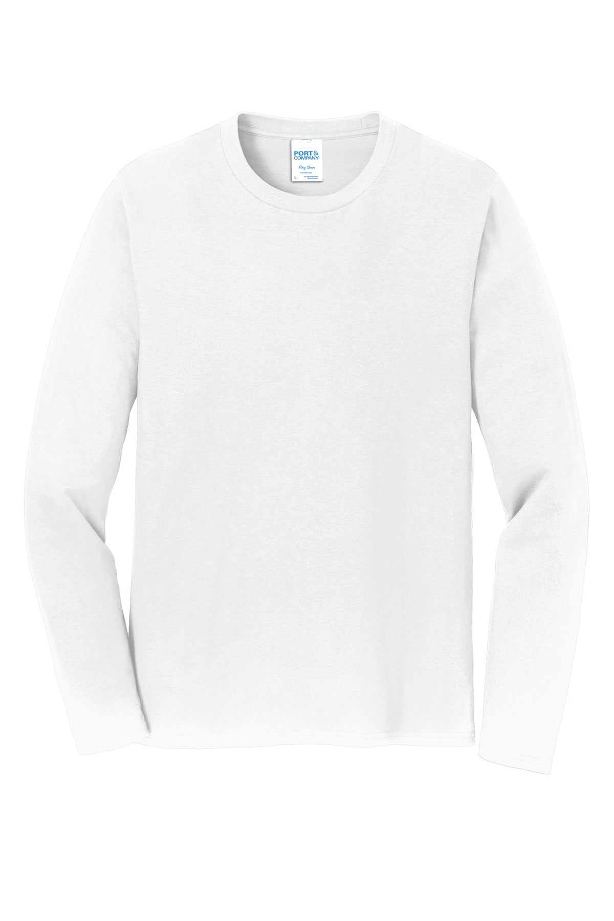 JMT Sanitation · Port & Co Long Sleeve Fan Favorite Tee — White