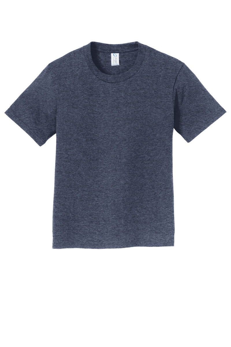 Port & Co Youth Fan Favorite Tee - Heather Navy