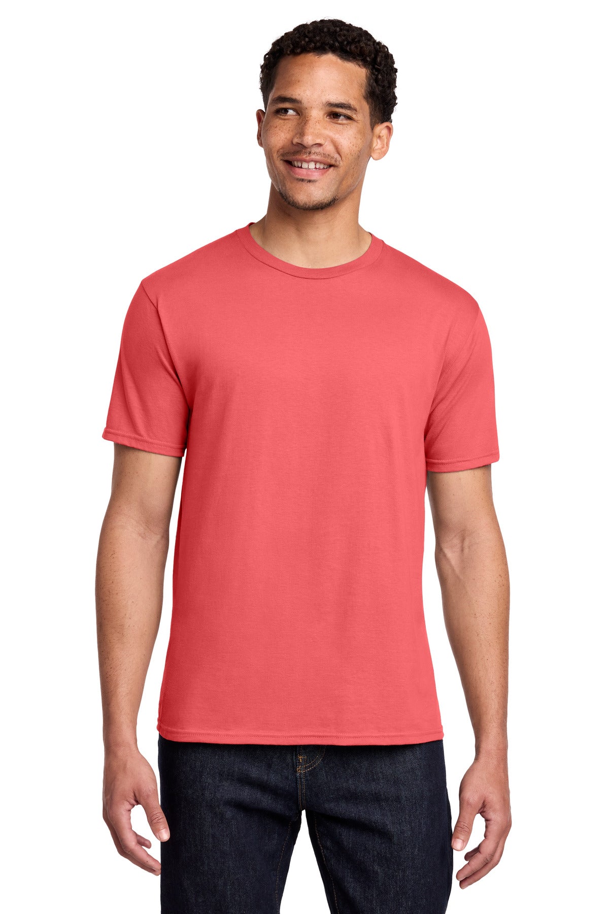 Port & Co Fan Favorite Tee - Coral