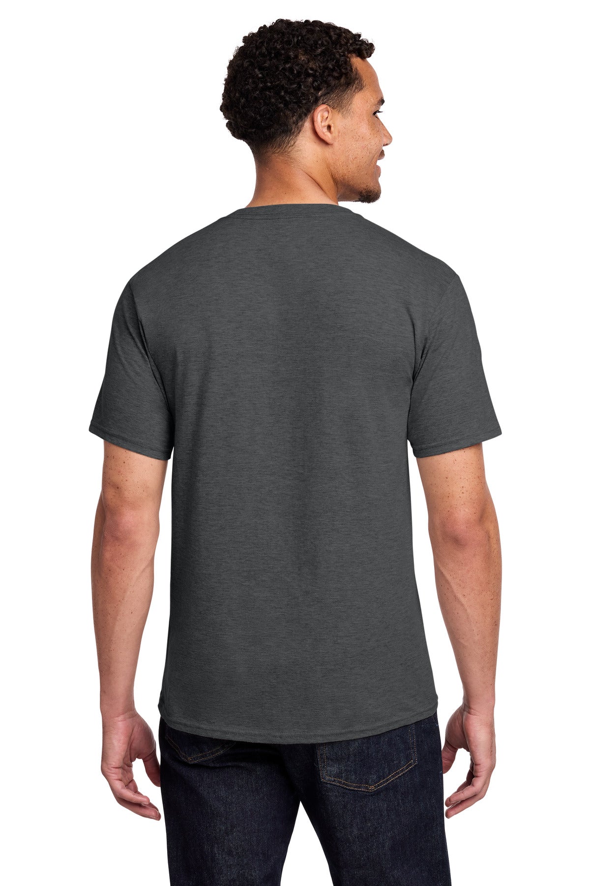 Port & Co Fan Favorite Tee - Dark Heather Grey