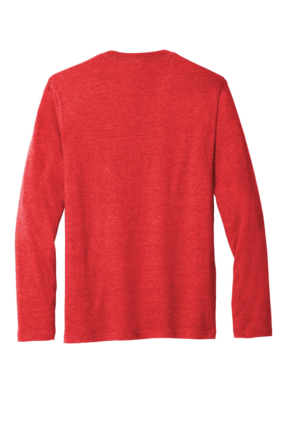 Port & Co Long Sleeve Fan Favorite  Blend Tee - Bright Red Heather
