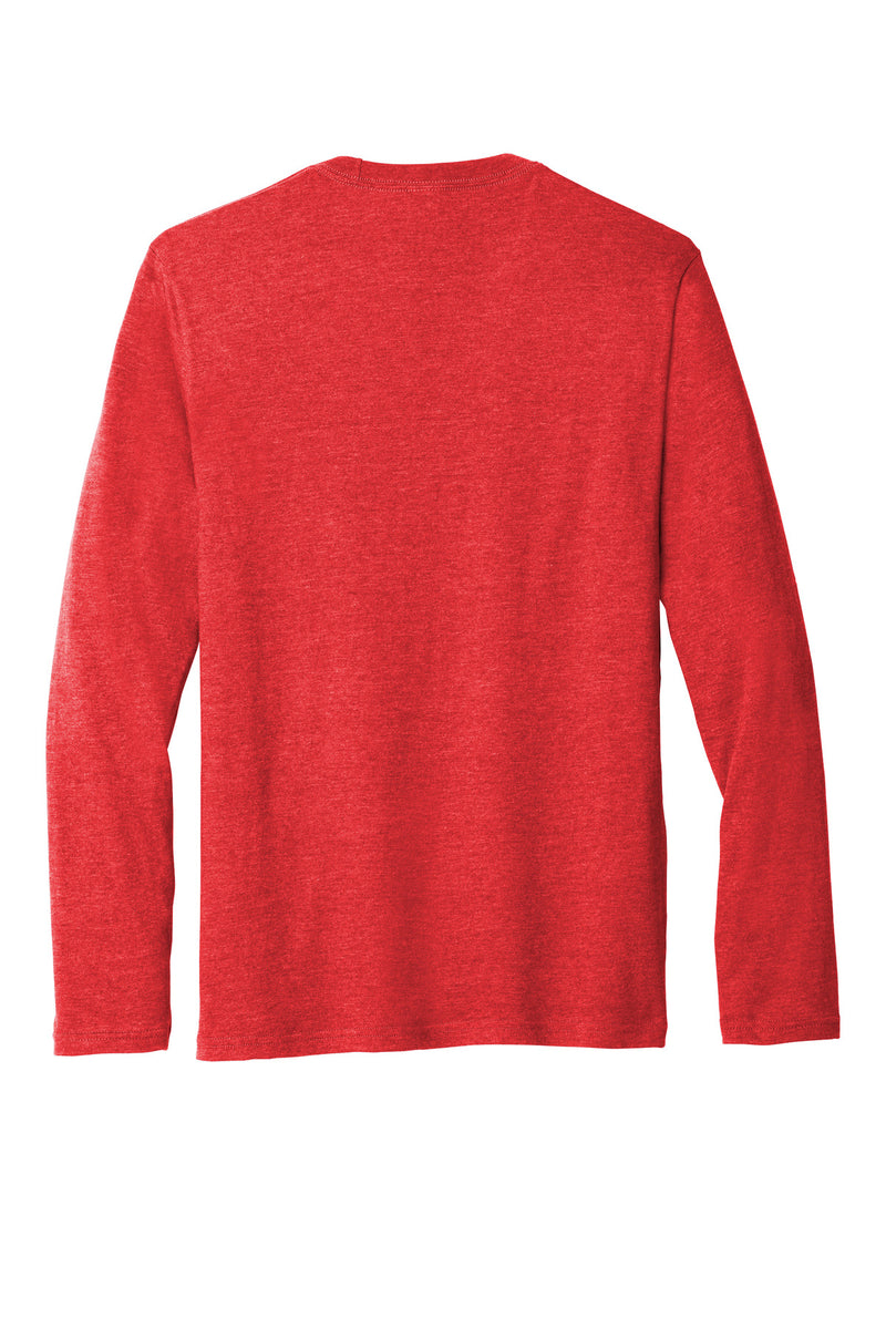 Port & Co Long Sleeve Fan Favorite  Blend Tee - Bright Red Heather