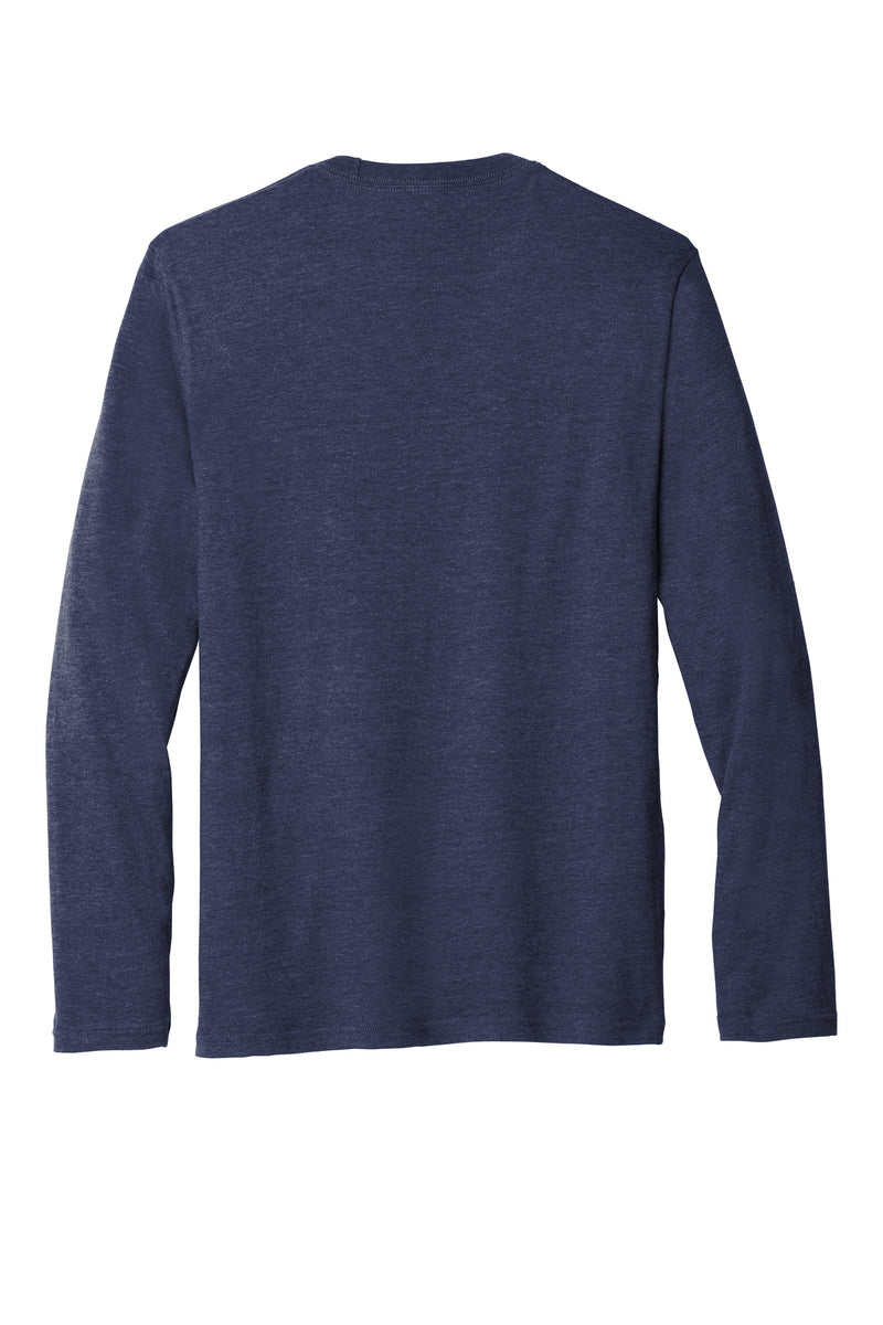 Port & Co Long Sleeve Fan Favorite  Blend Tee - Team Navy Heather