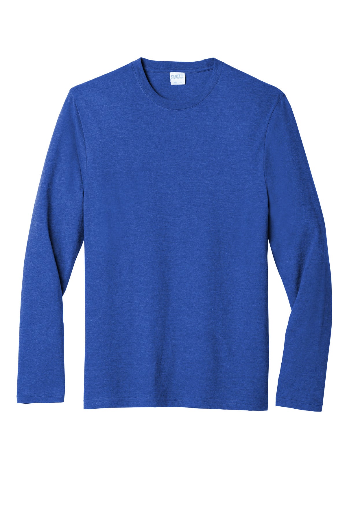 Port & Co Long Sleeve Fan Favorite  Blend Tee - True Royal Heather
