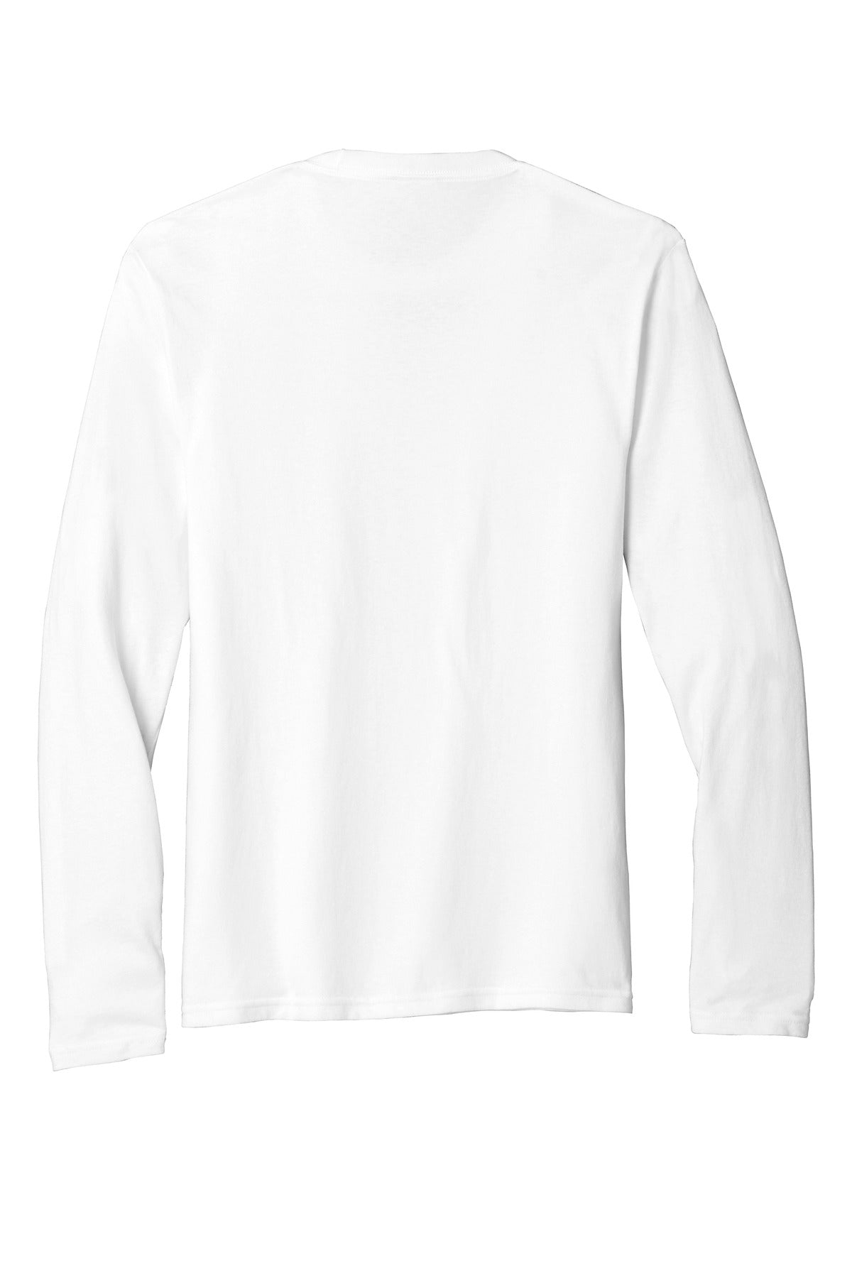 Port & Co Long Sleeve Fan Favorite  Blend Tee - White