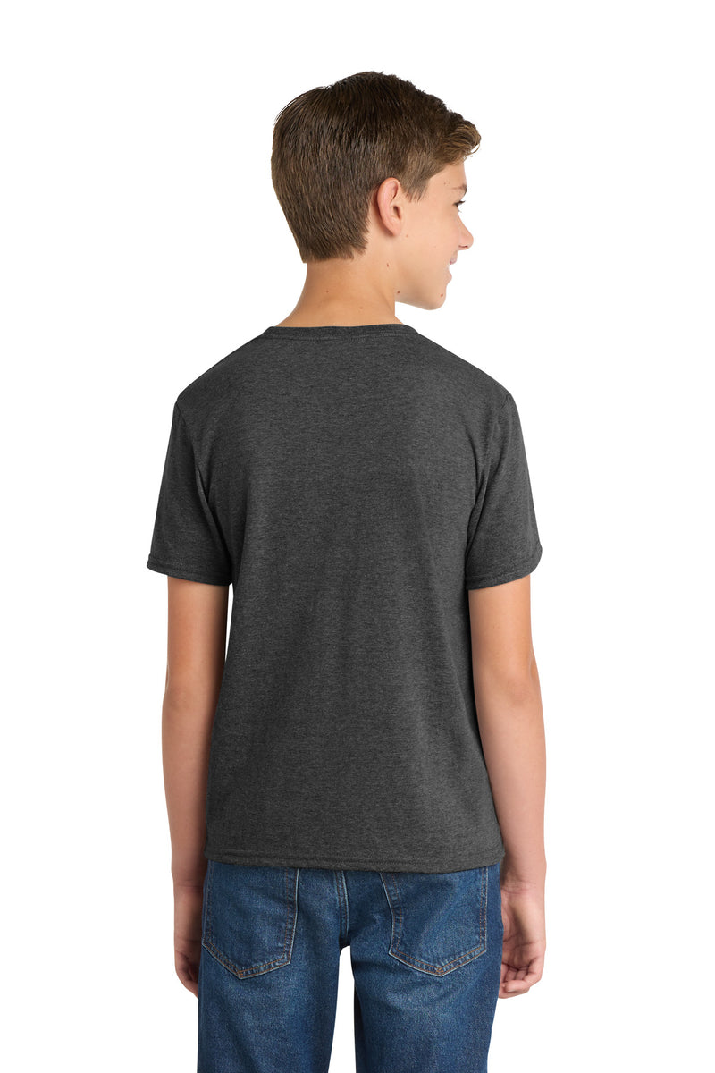 Port & Co Youth Fan Favorite  Blend Tee - Black Heather