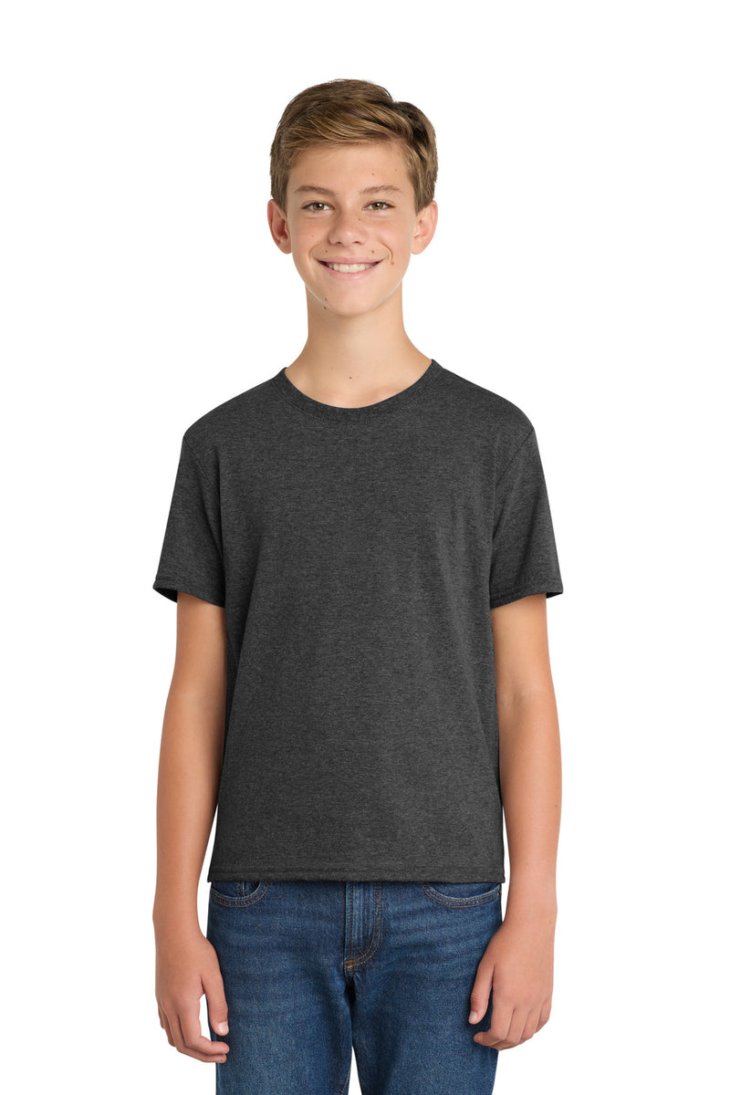 Port & Co Youth Fan Favorite  Blend Tee - Black Heather