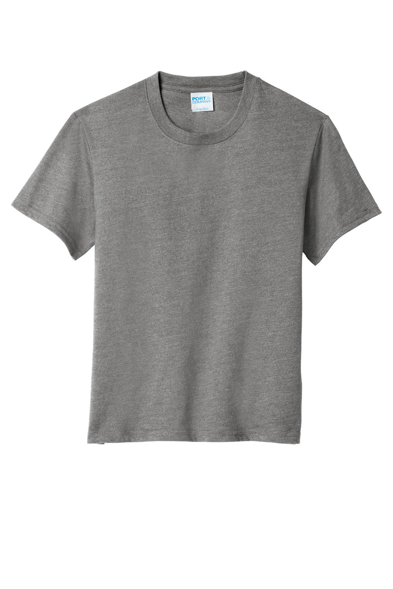 Port & Co Youth Fan Favorite  Blend Tee - Graphite Heather