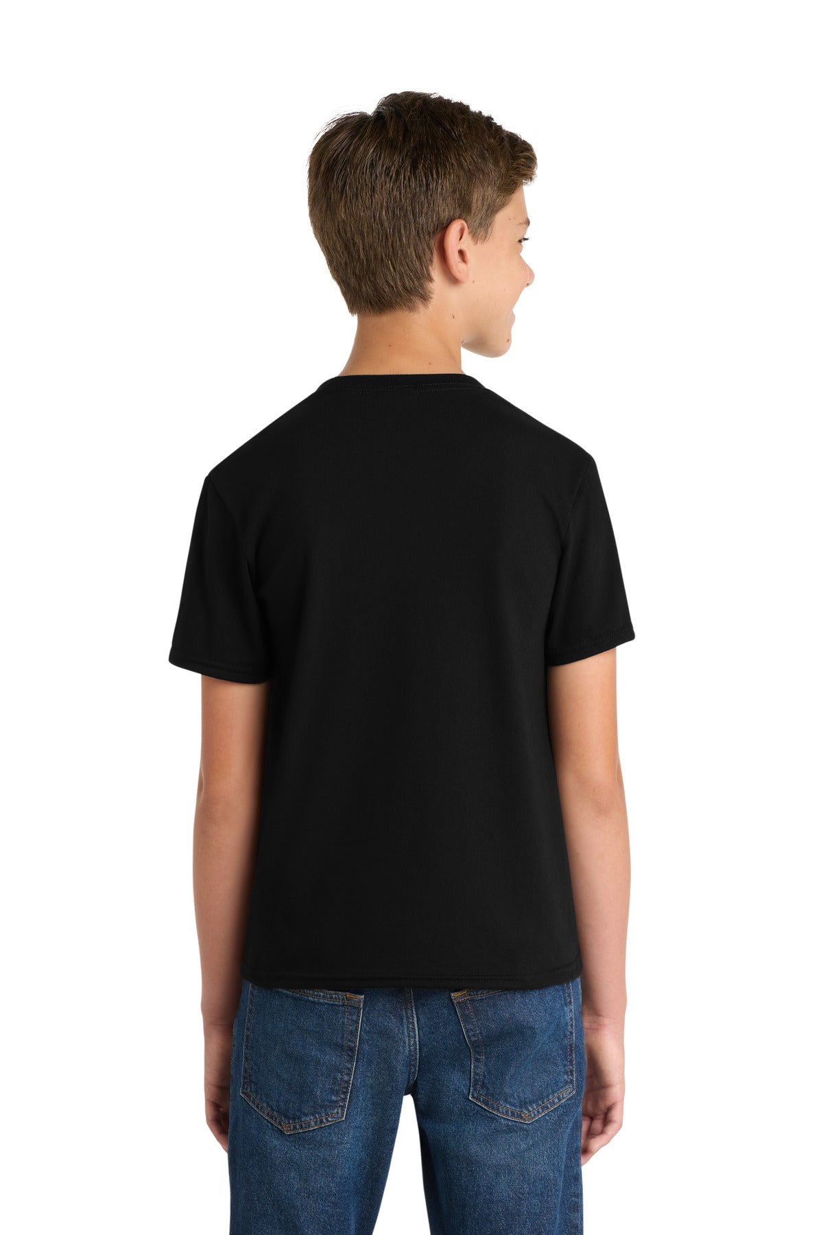 Port & Co Youth Fan Favorite  Blend Tee - Jet Black