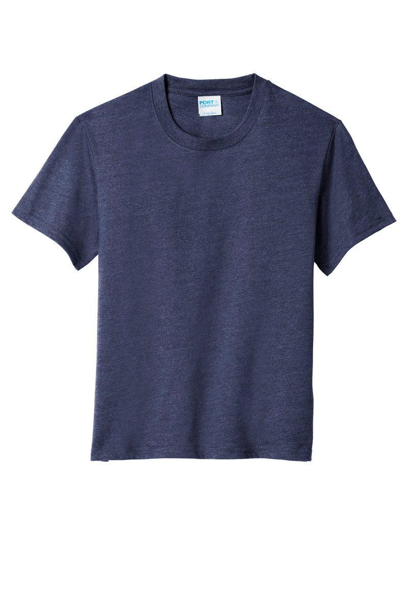 Port & Co Youth Fan Favorite  Blend Tee - Team Navy Heather