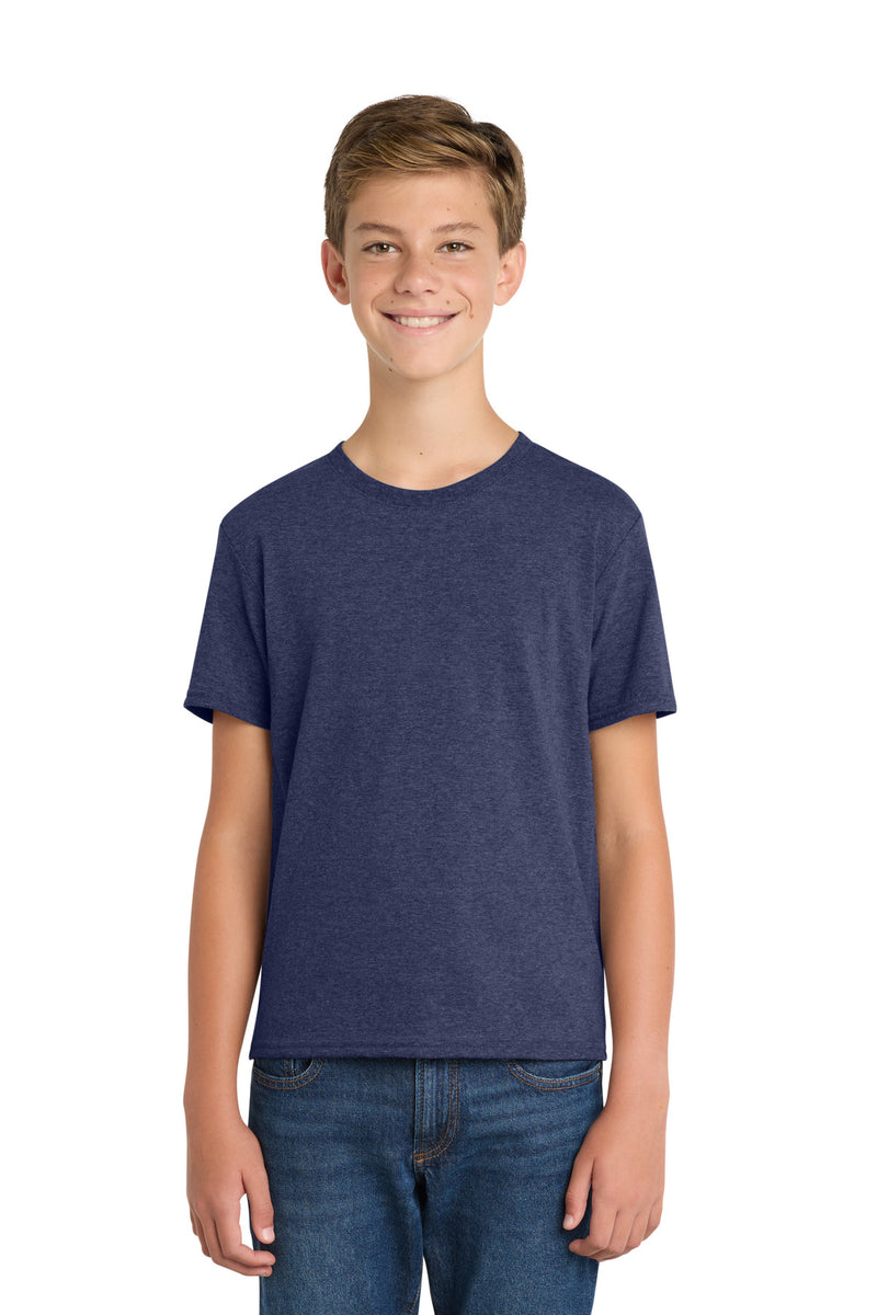 Port & Co Youth Fan Favorite  Blend Tee - Team Navy Heather