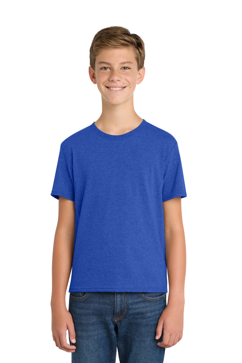 Port & Co Youth Fan Favorite  Blend Tee - True Royal Heather