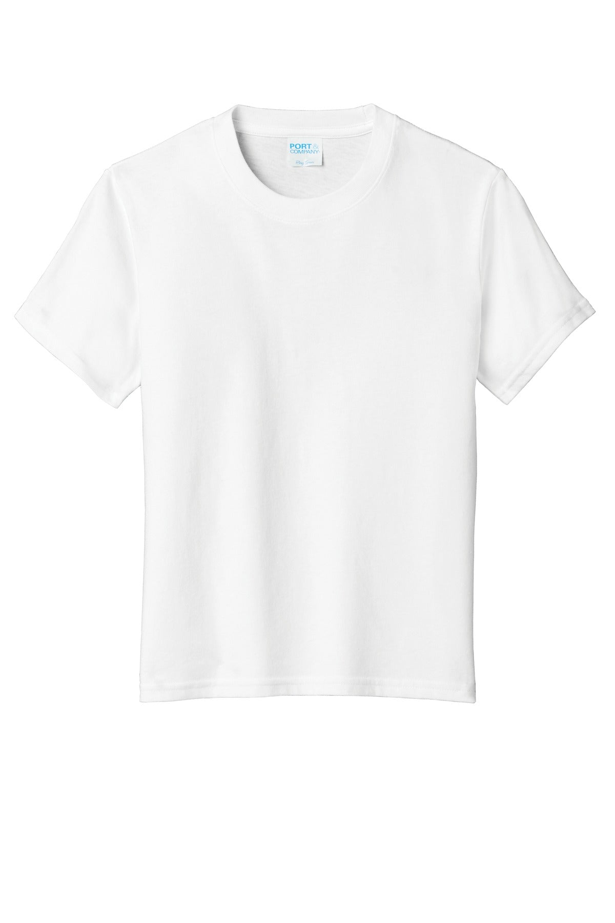 Port & Co Youth Fan Favorite  Blend Tee - White