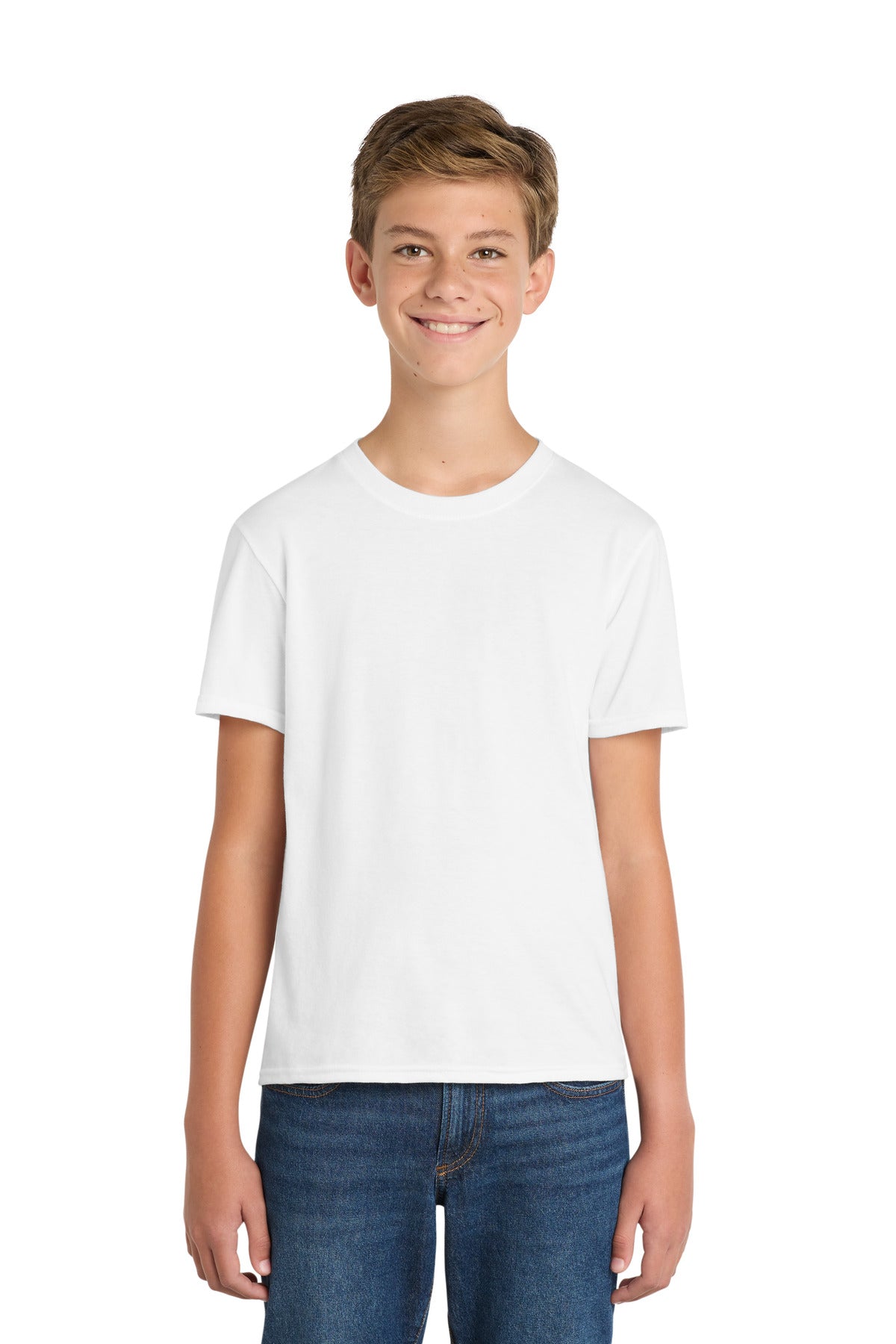 Port & Co Youth Fan Favorite  Blend Tee - White