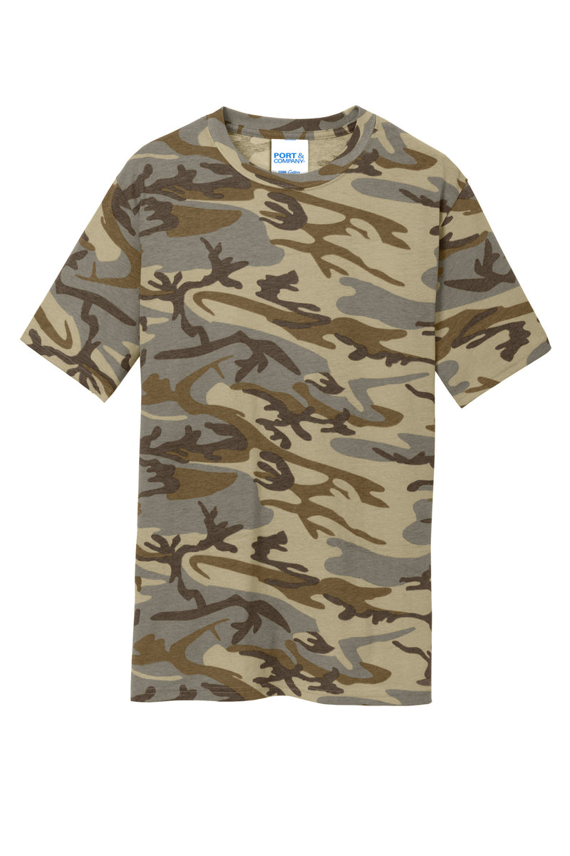 Port & Co Core Cotton Camo Tee - Desert Camo