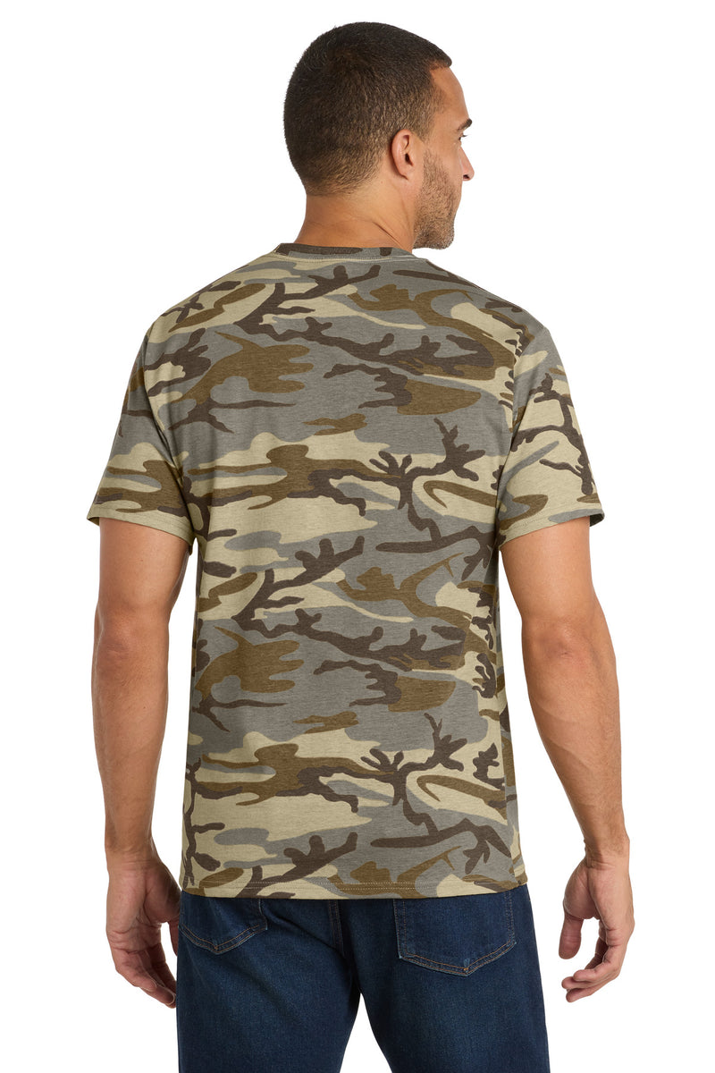 Port & Co Core Cotton Camo Tee - Desert Camo