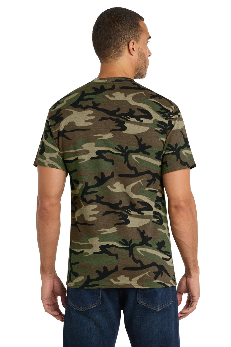 Port & Co Core Cotton Camo Tee - Military Camo