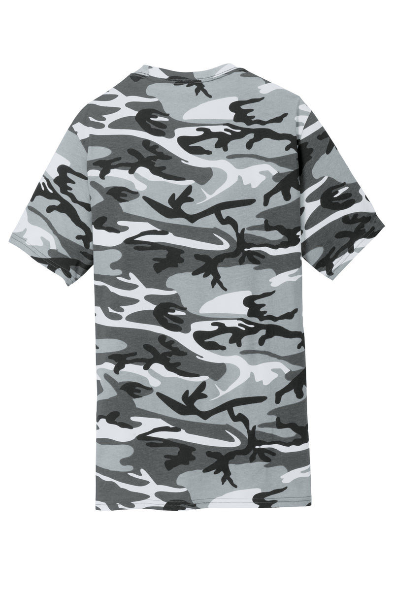Port & Co Core Cotton Camo Tee - Winter Camo