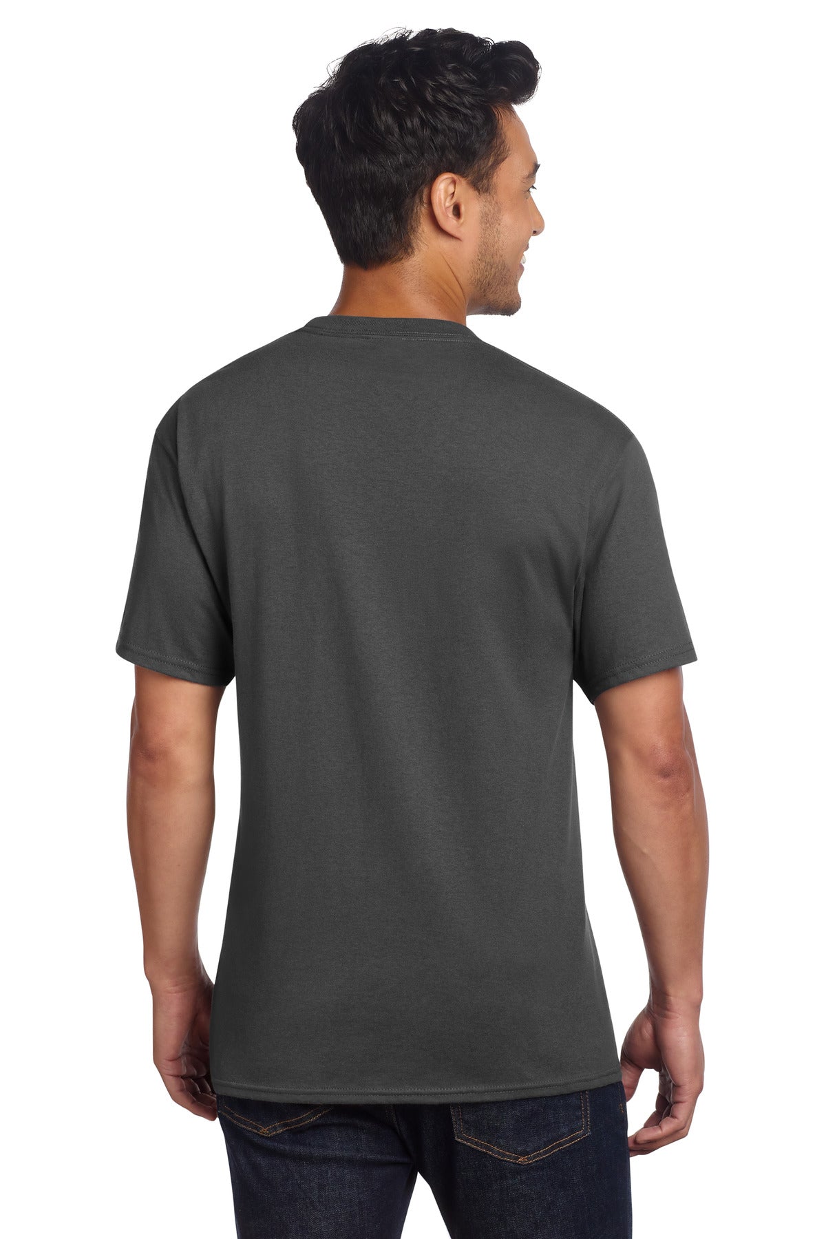 Port & Co Core Cotton DTG Tee - Charcoal