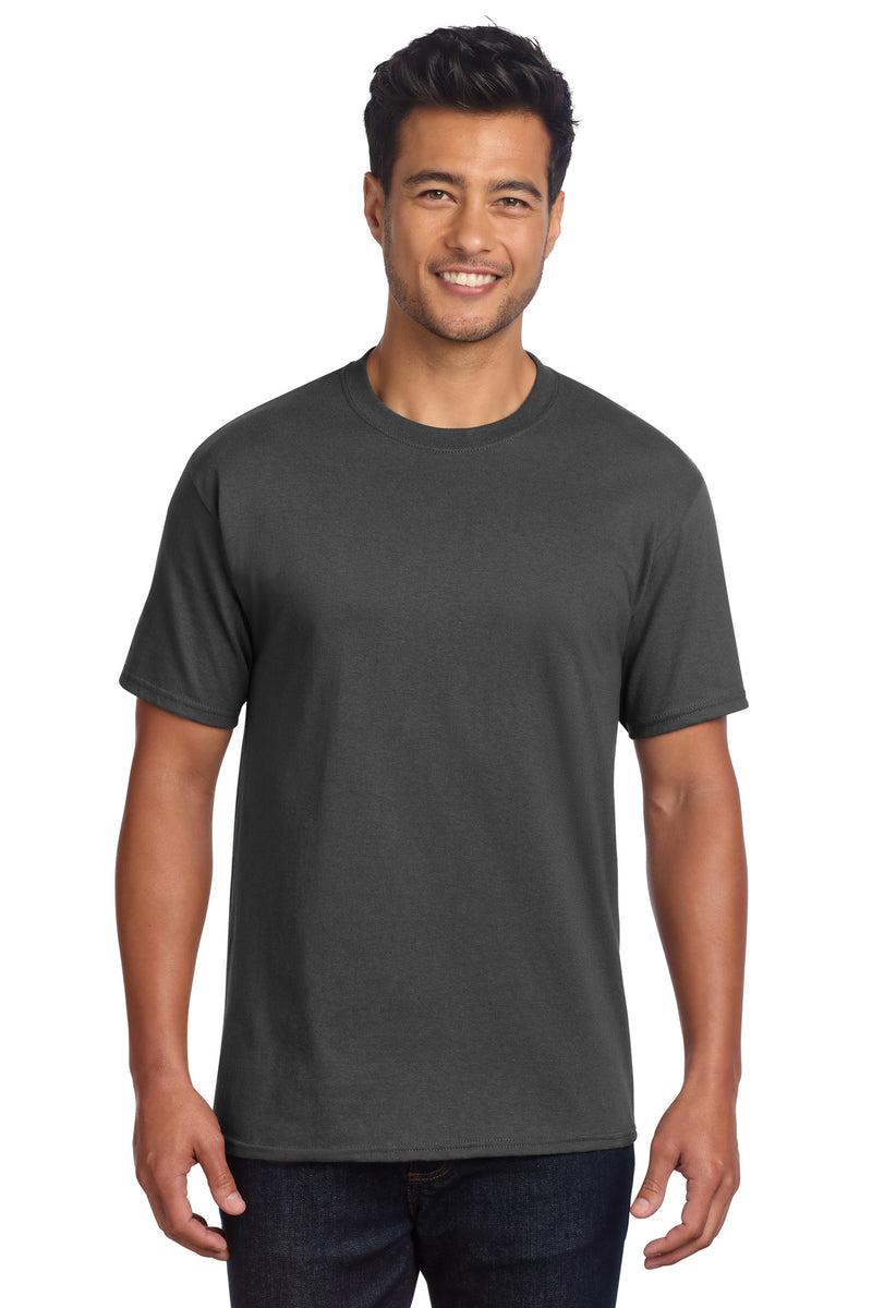 Port & Co Core Cotton DTG Tee - Charcoal