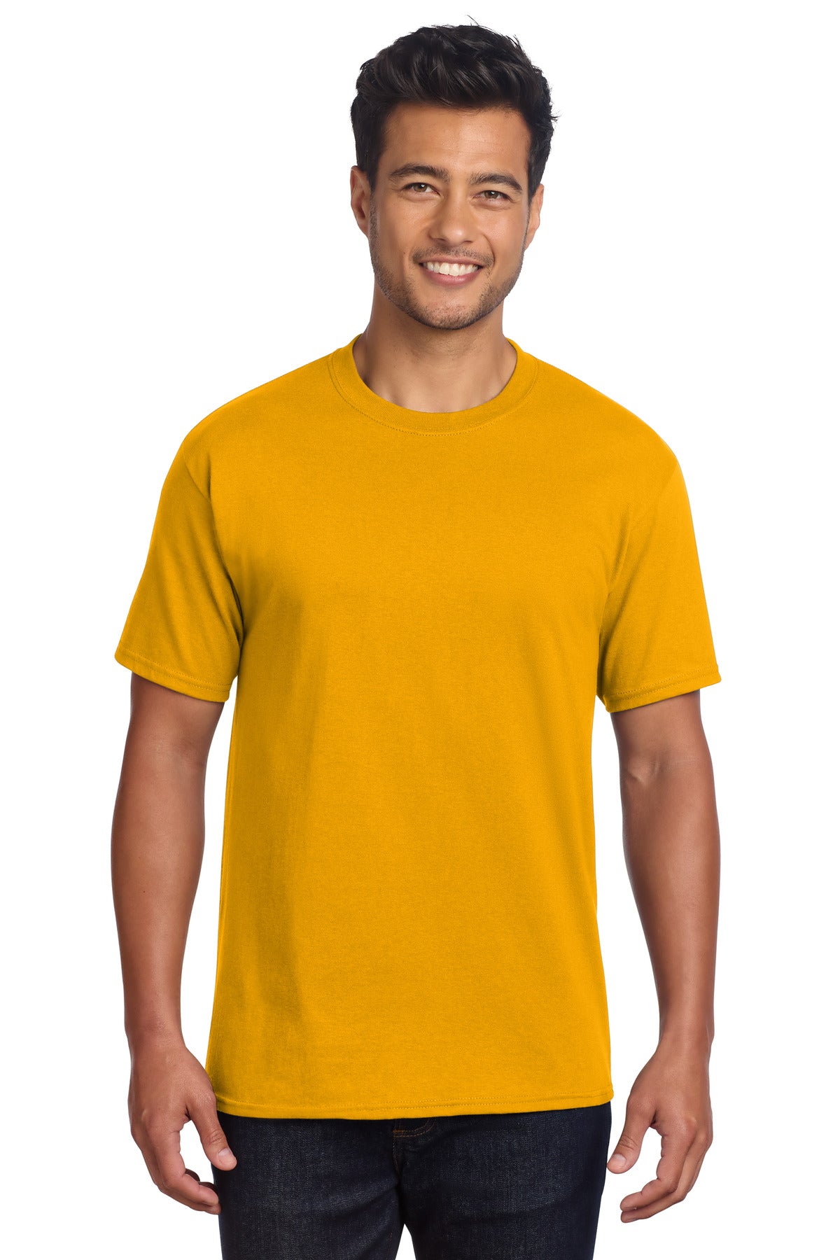 Port & Co Core Cotton DTG Tee - Gold