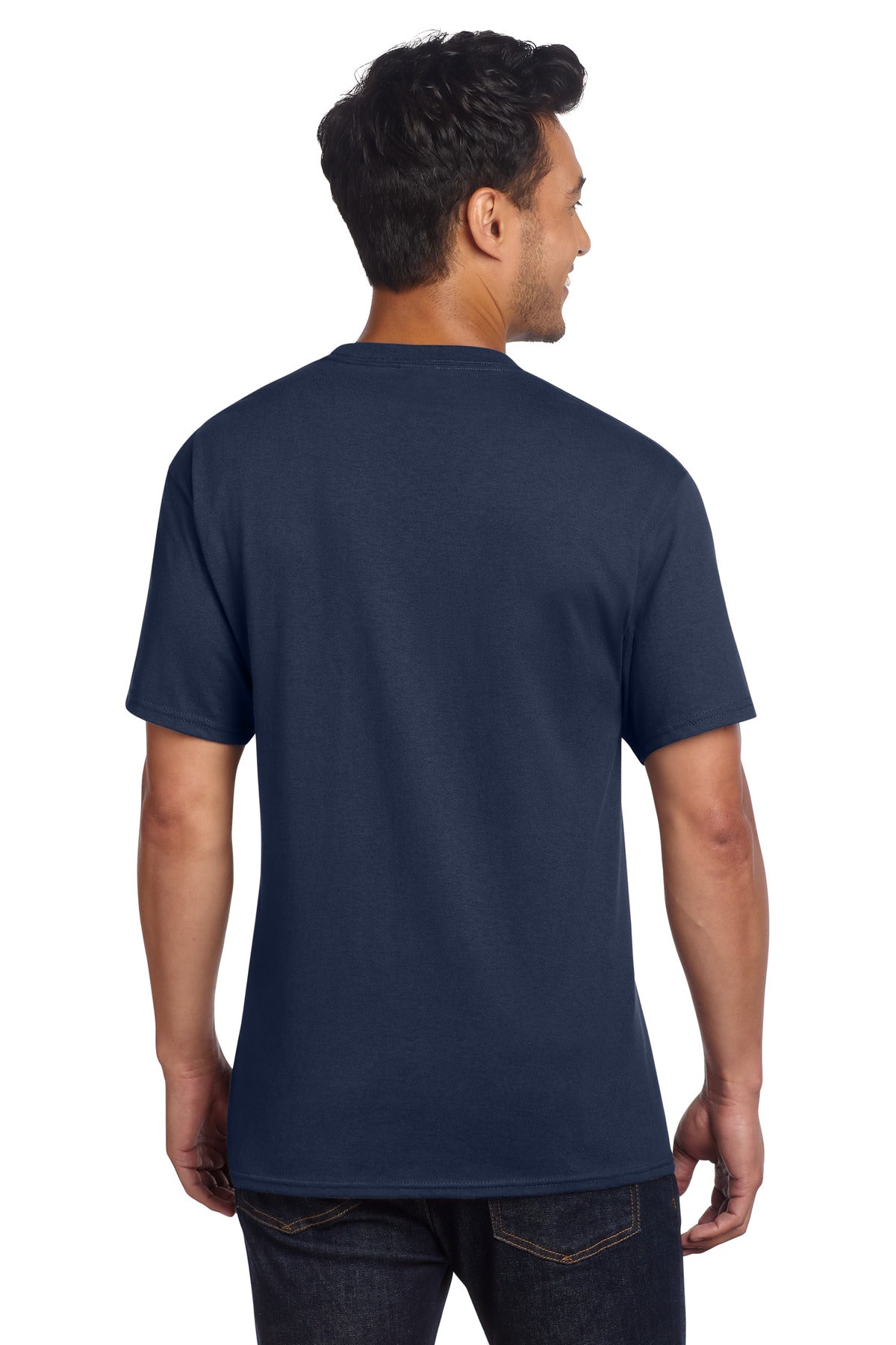 Port & Co Core Cotton DTG Tee - Navy