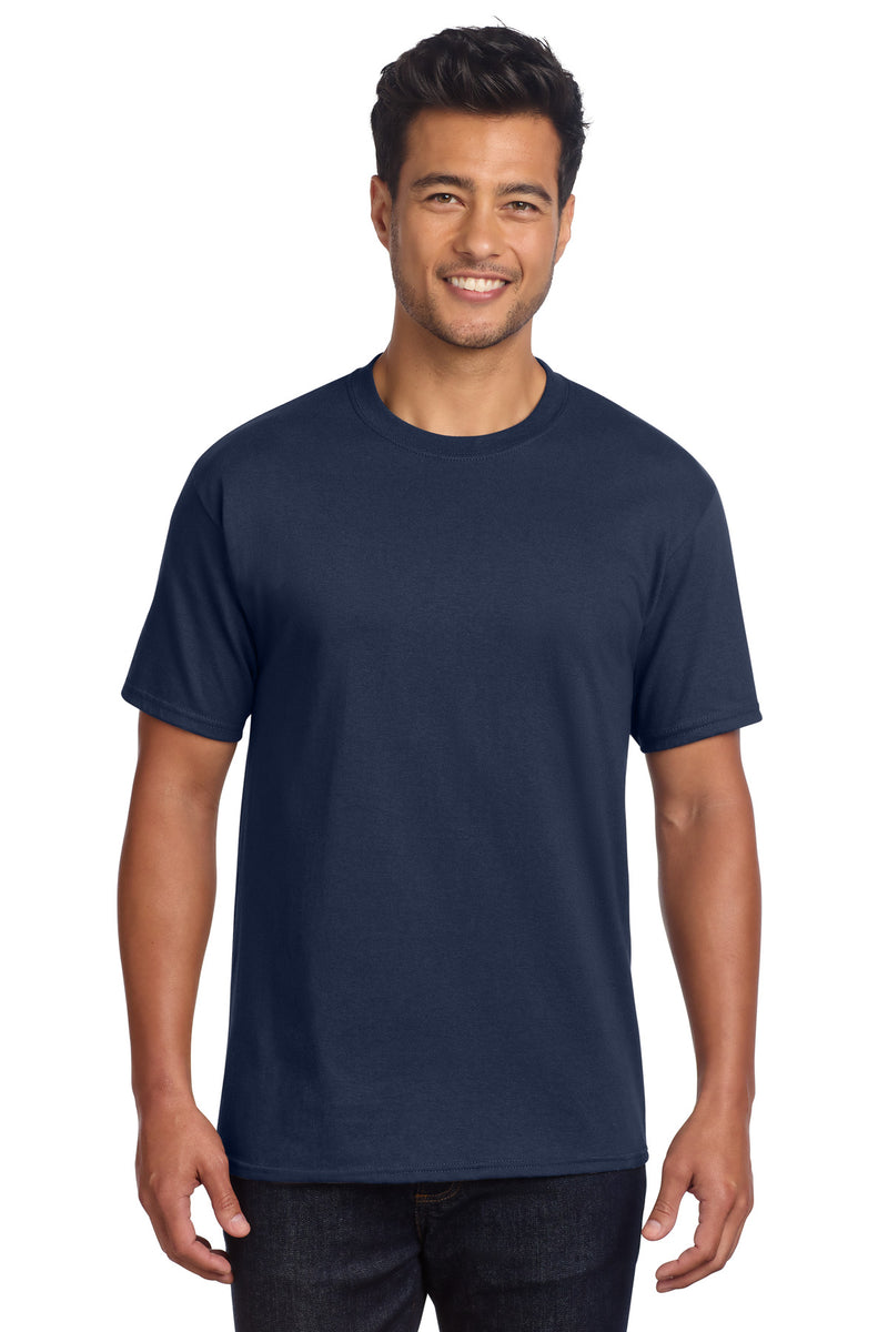Port & Co Core Cotton DTG Tee - Navy