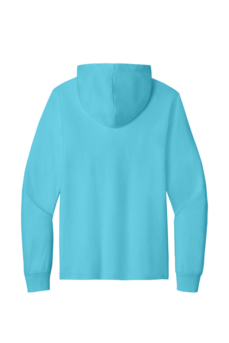 Port & Co Core Cotton Pullover Hooded Tee - Aquatic Blue