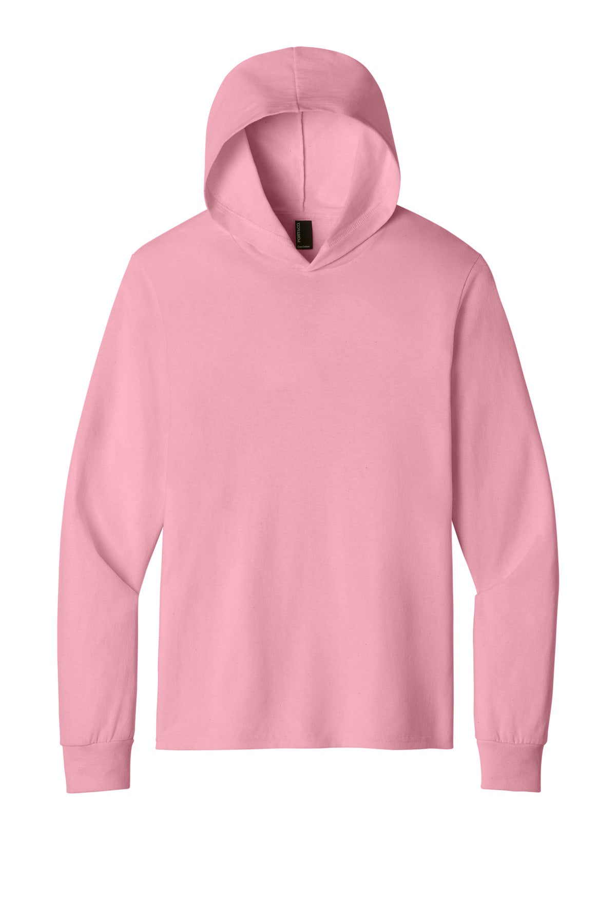 Port & Co Core Cotton Pullover Hooded Tee - Candy Pink