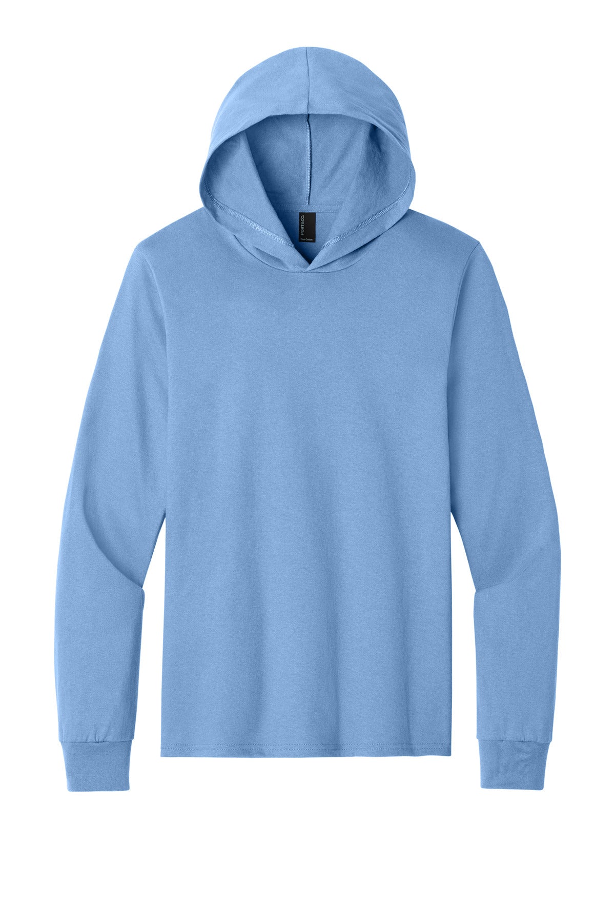 Port & Co Core Cotton Pullover Hooded Tee - Carolina Blue