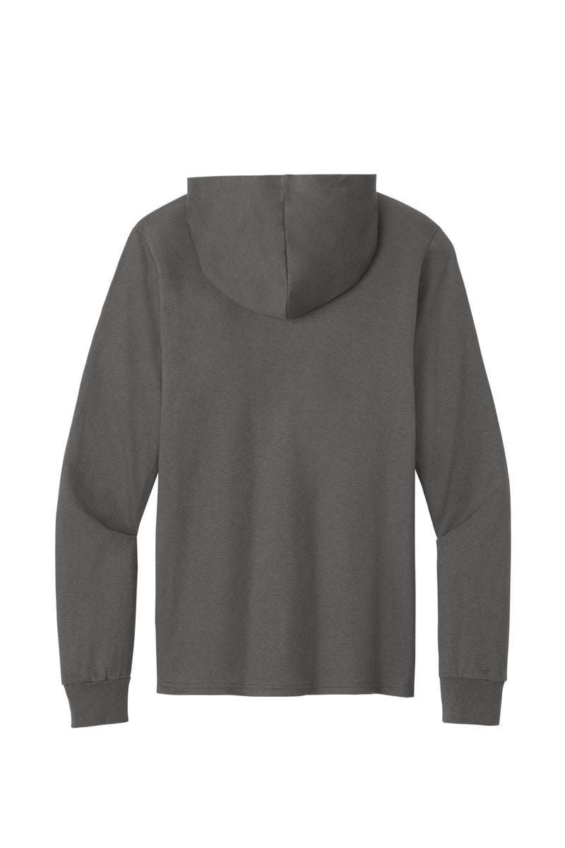 Port & Co Core Cotton Pullover Hooded Tee - Charcoal