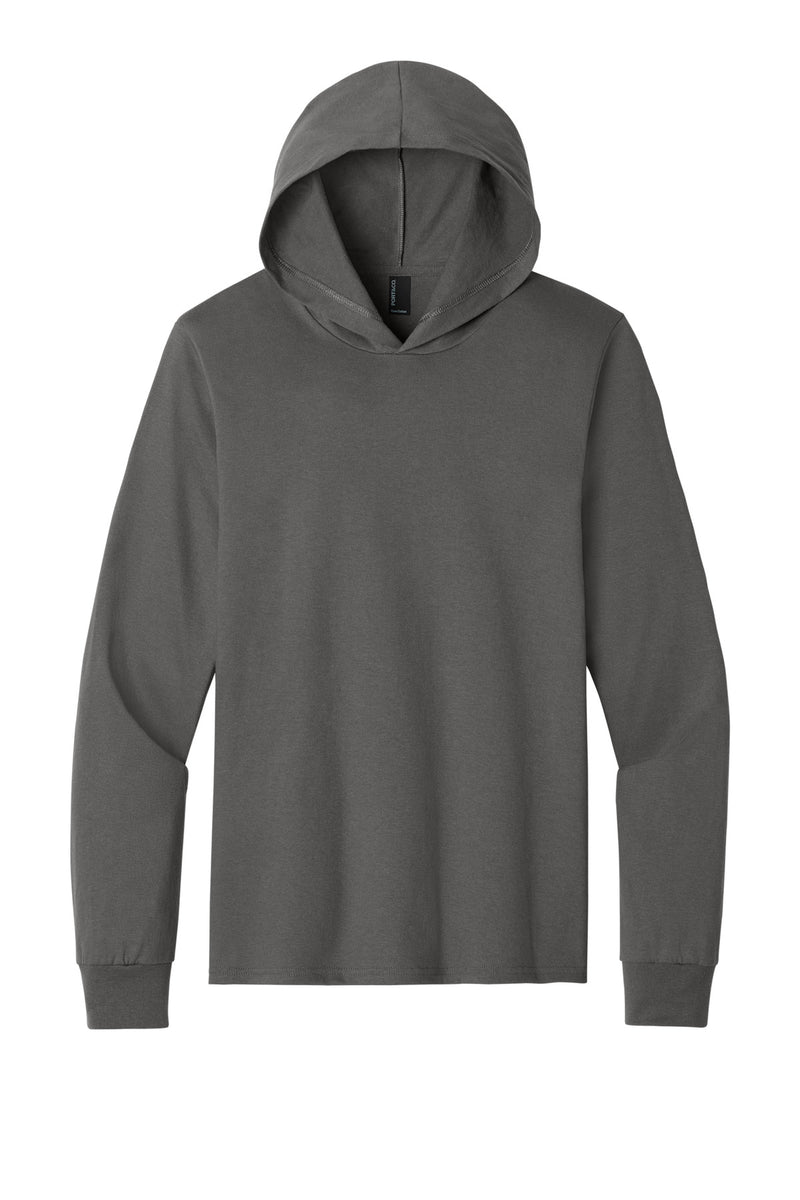 Port & Co Core Cotton Pullover Hooded Tee - Charcoal