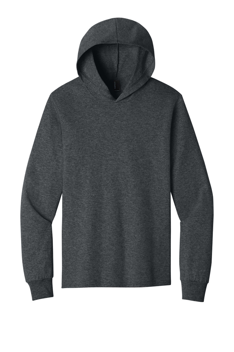 Port & Co Core Cotton Pullover Hooded Tee - Dark Heather Grey