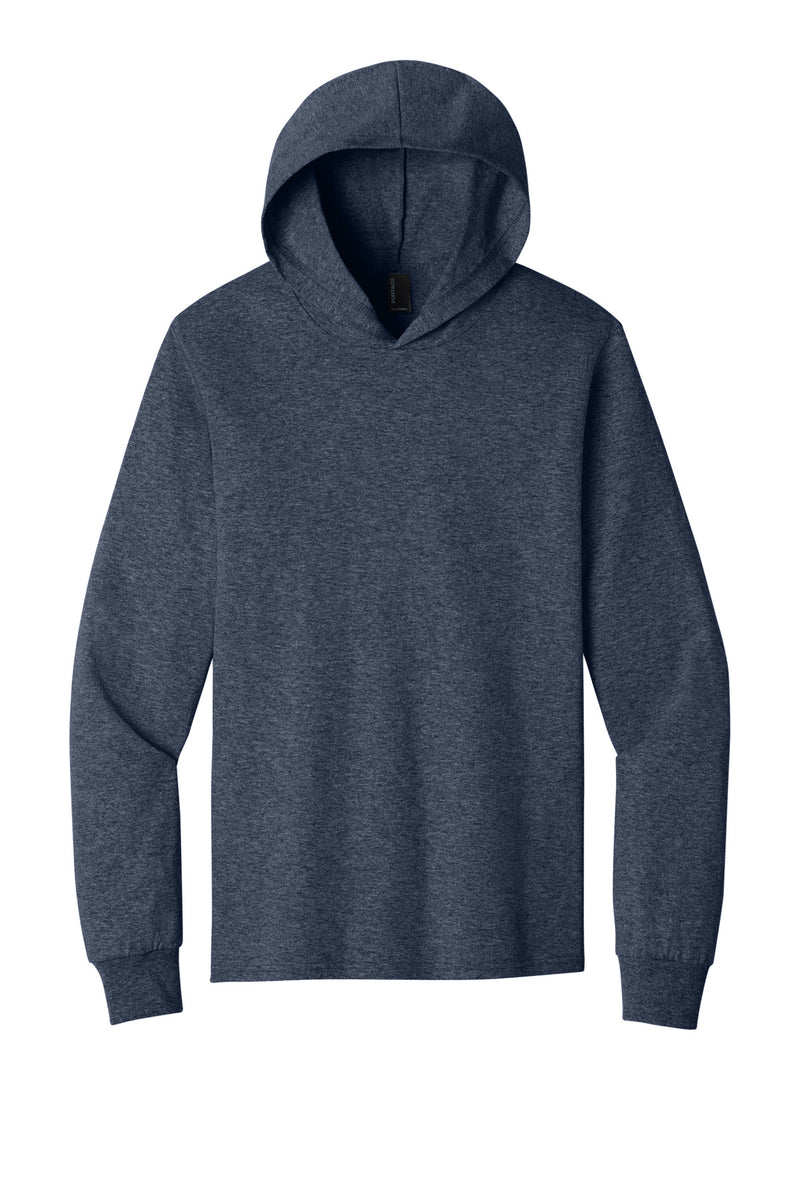 Port & Co Core Cotton Pullover Hooded Tee - Heather Navy