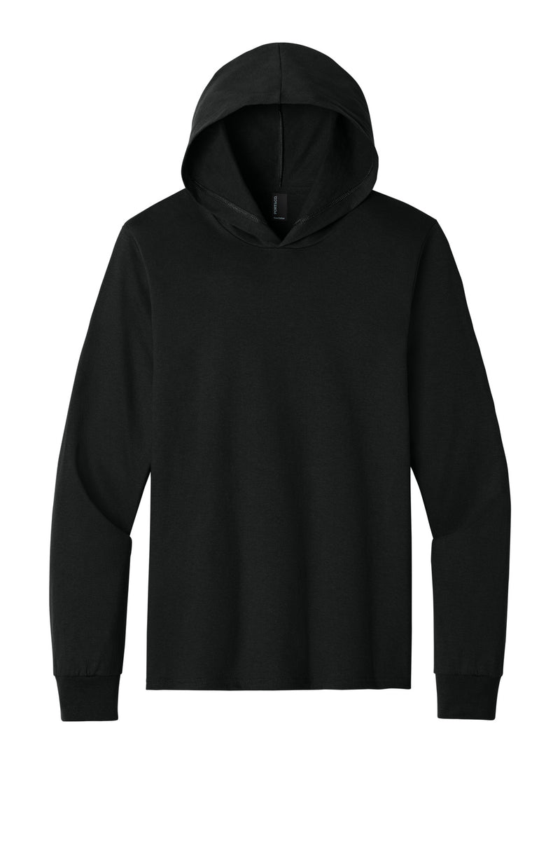 Port & Co Core Cotton Pullover Hooded Tee - Jet Black