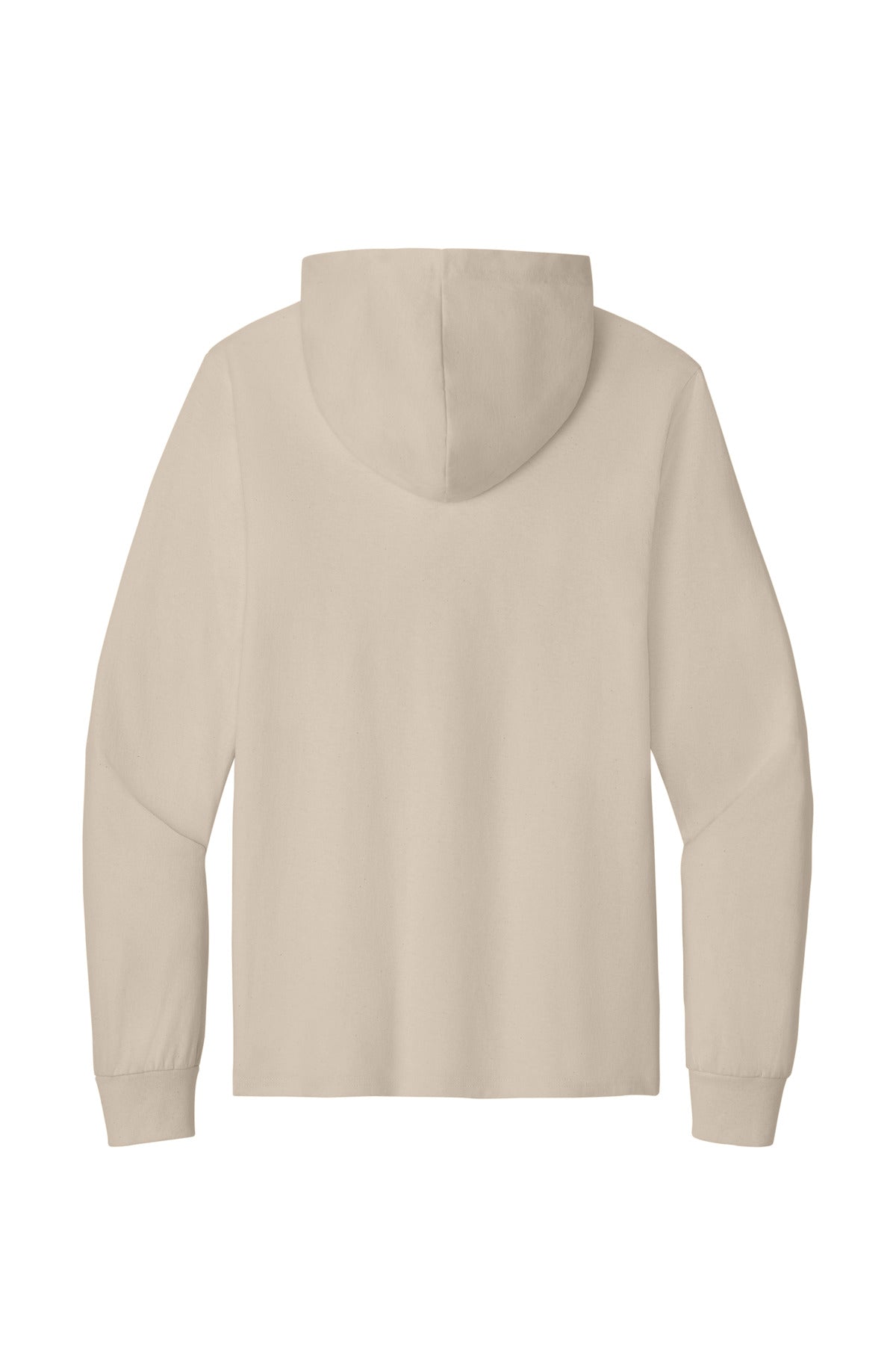 Port & Co Core Cotton Pullover Hooded Tee - Light Sand