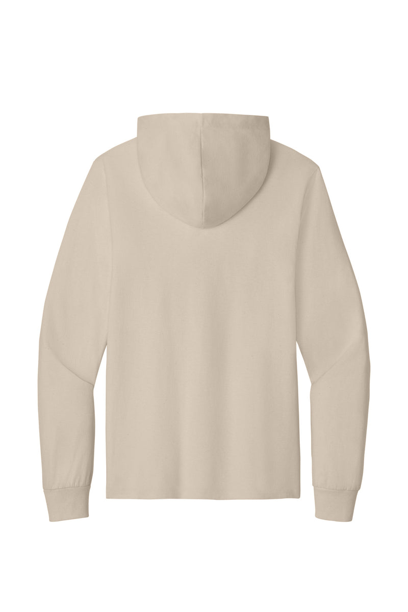 Port & Co Core Cotton Pullover Hooded Tee - Light Sand