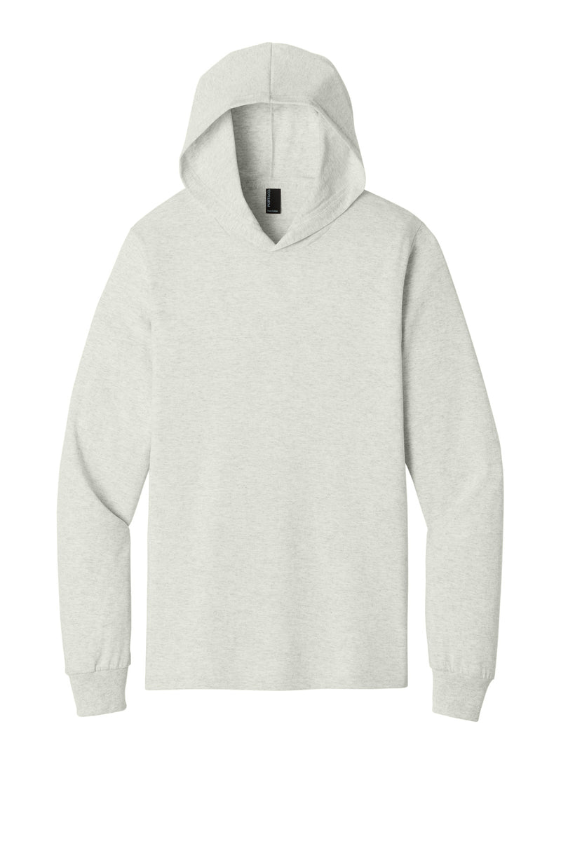Port & Co Core Cotton Pullover Hooded Tee - Oatmeal Heather