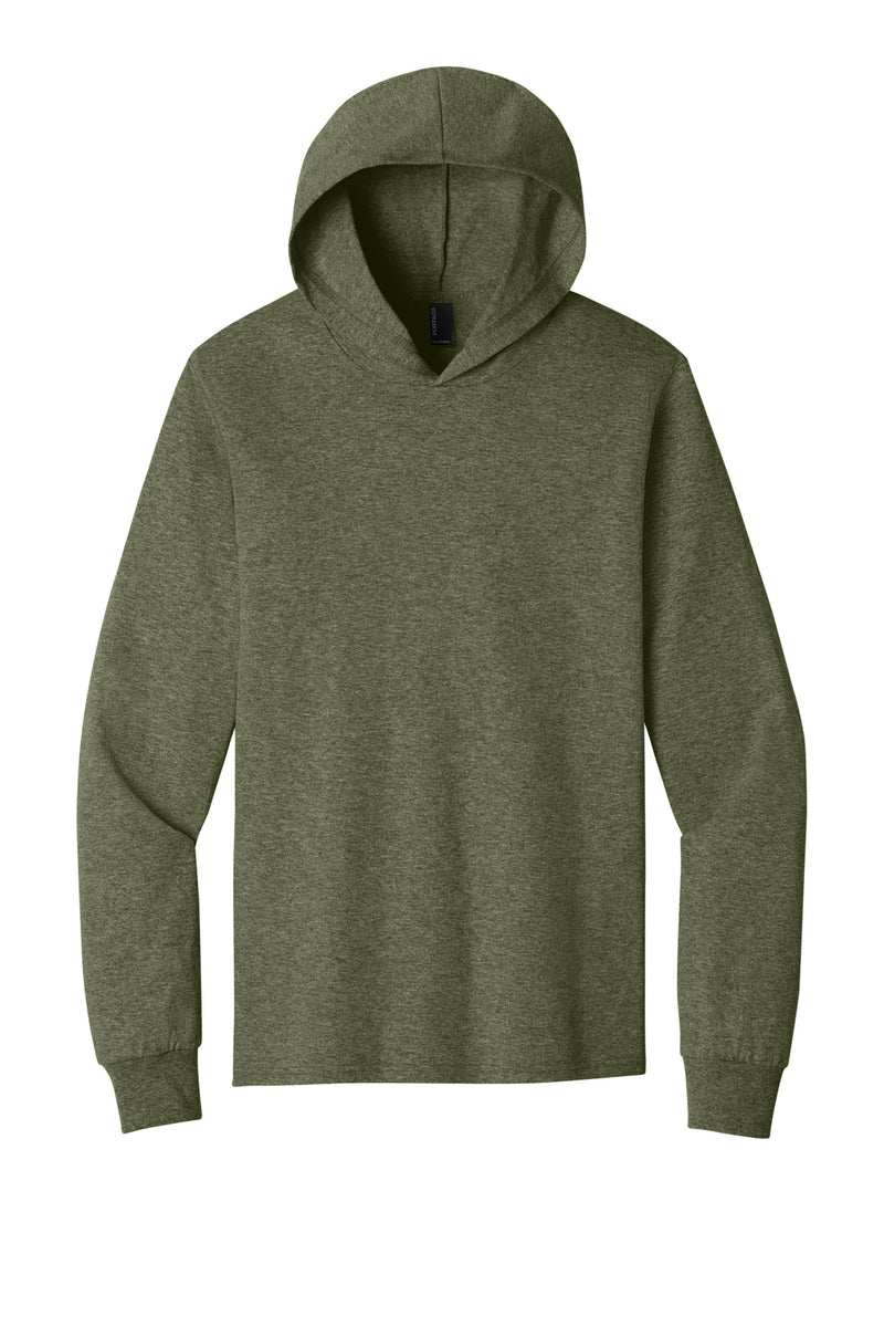Port & Co Core Cotton Pullover Hooded Tee - Olive Drab Green Heather